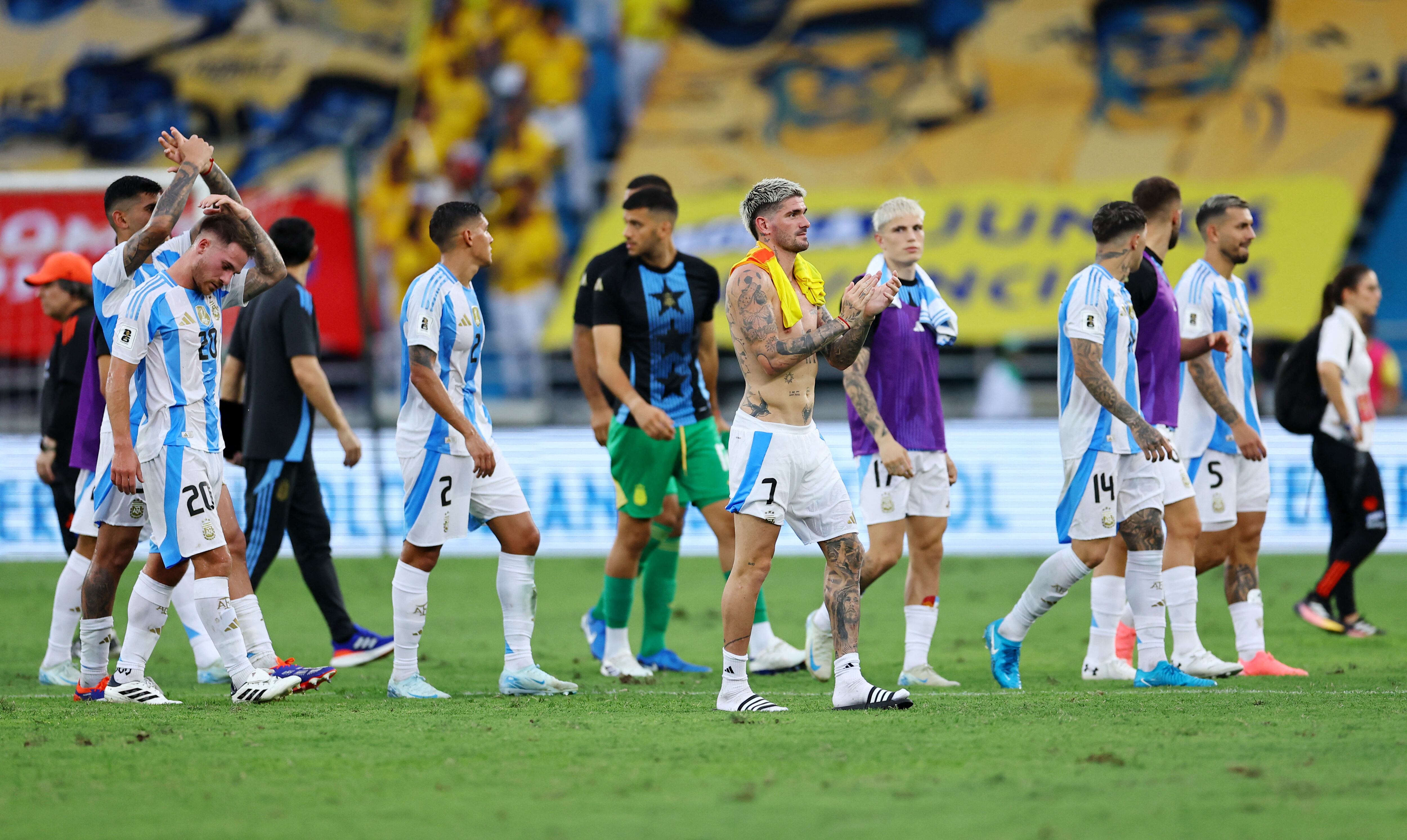 La escuadro de Lionel Scaloni cayó ante Colombia 2-1 - crédito Luisa Gonzalez/REUTERS