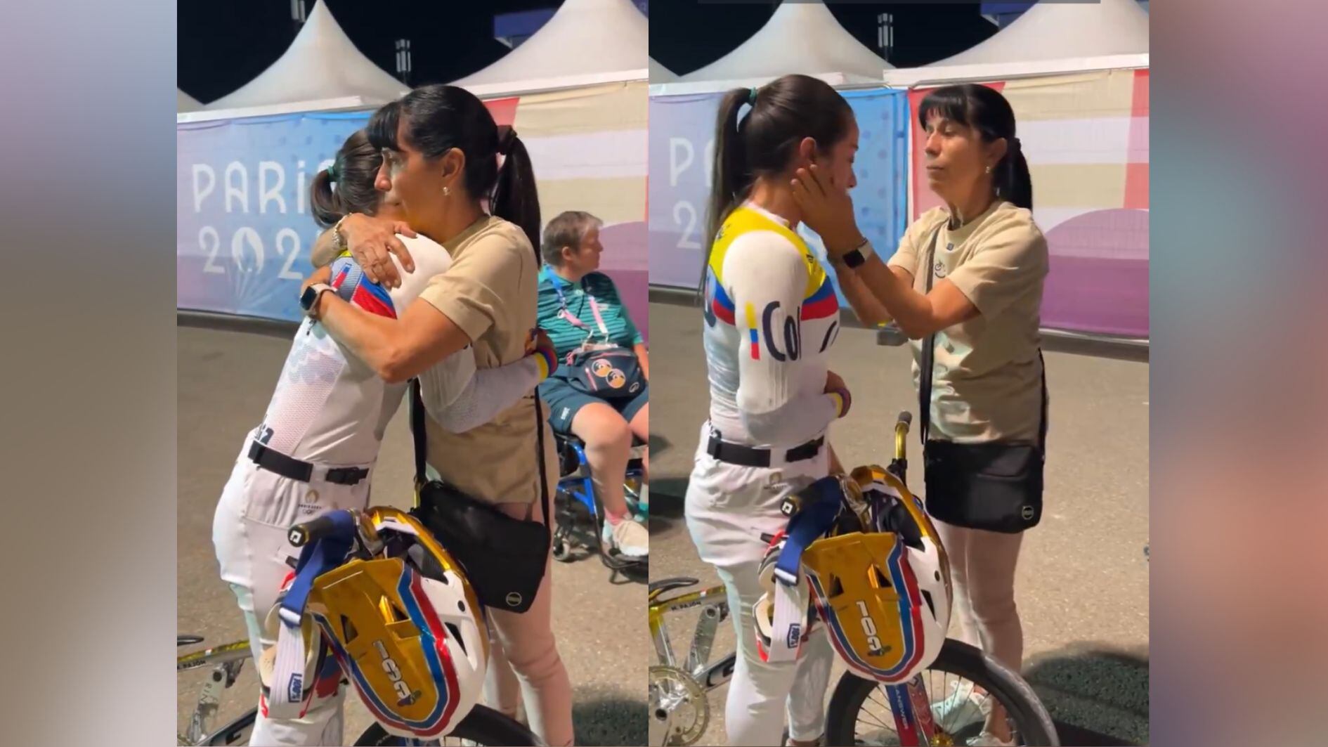 La mamá de Mariana Pajón se ganó el corazón de los aficionados en Colombia y varias latitudes del planeta tras las palabras que le dijo a su hija luego de su eliminación de la competencia en la que buscaba darle al país su primer oro al país en esta edición de los Juegos Olímpicos - crédito @cesaralo/Instagram