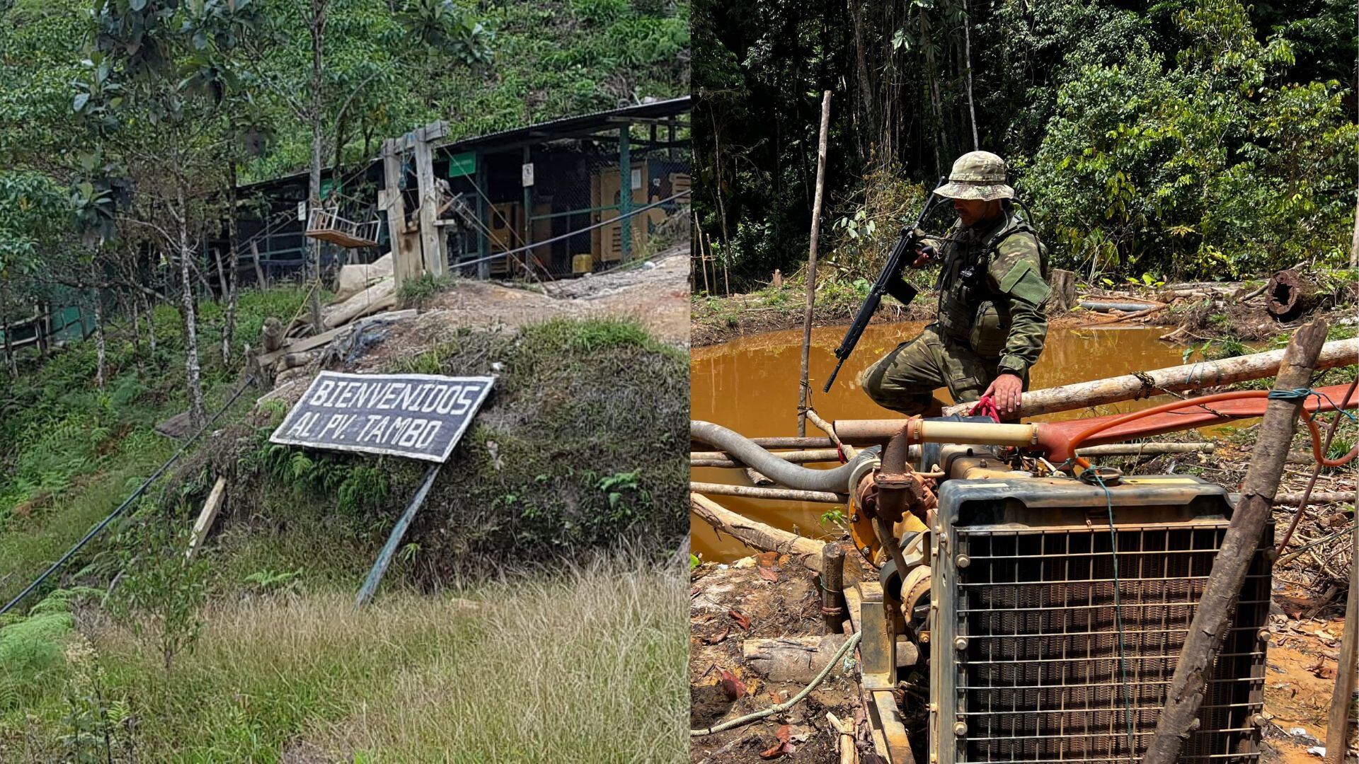 Minería ilegal en Amazonas.