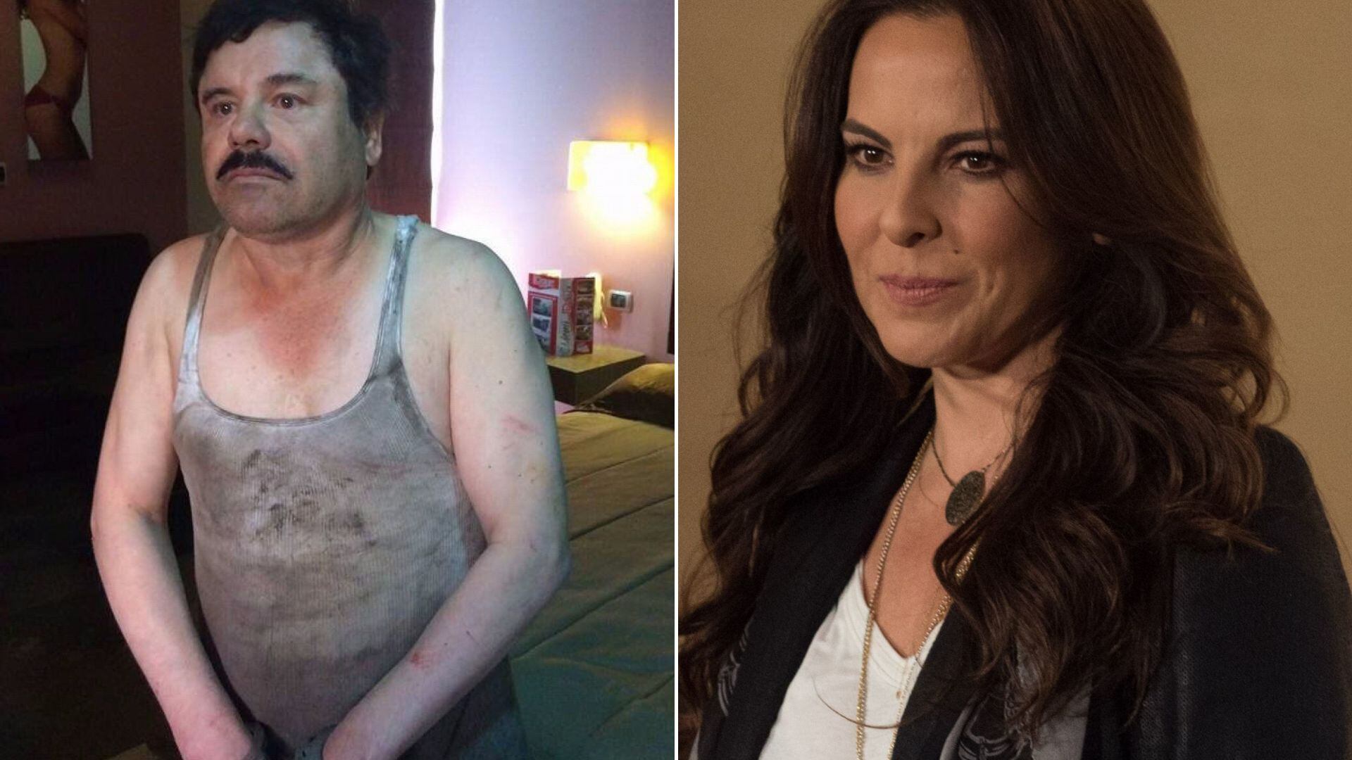 En las imágenes se ve a Joaquín Guzmán Loera, El Chapo; y a la actriz mexicana Kate del Castillo. (CUARTOSCURO)