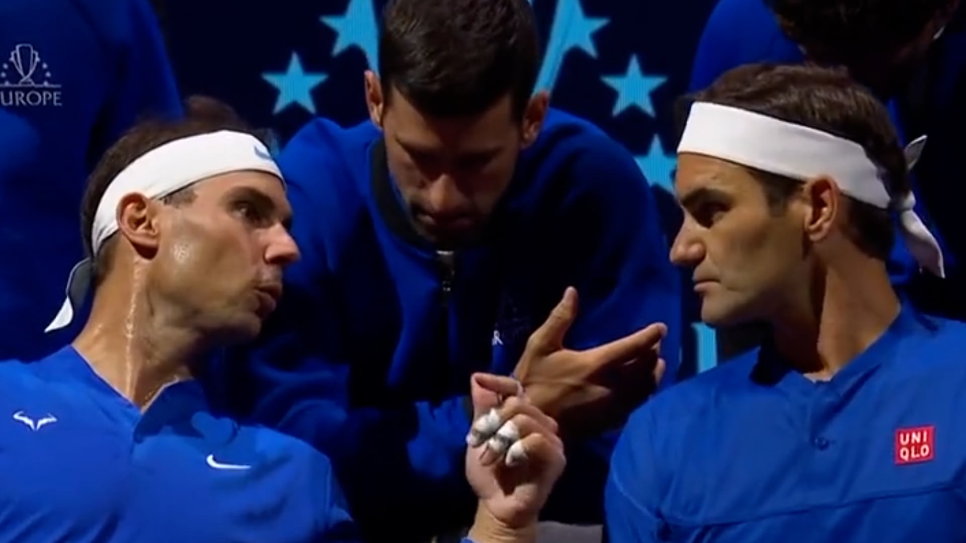 La charla táctica de Djokovic, Nadal y Federer en la Laver Cup