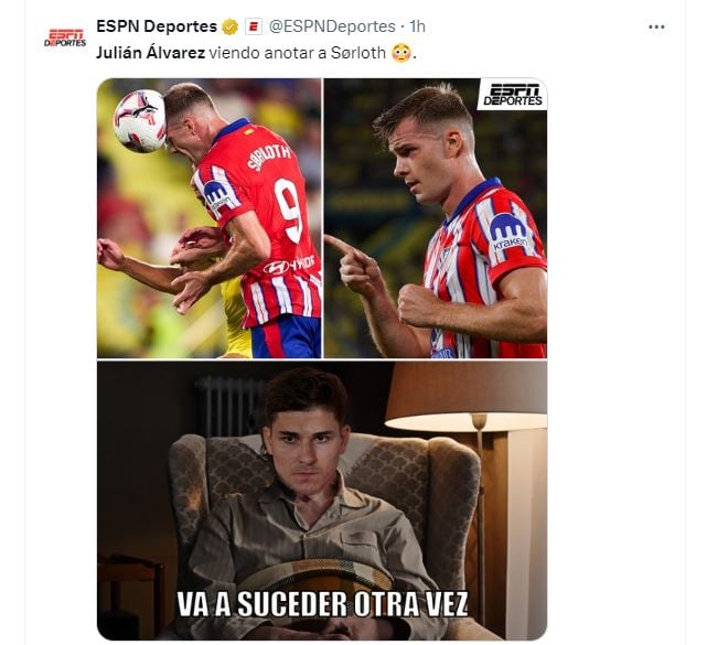 memes julián álvarez debut atlético de madrid