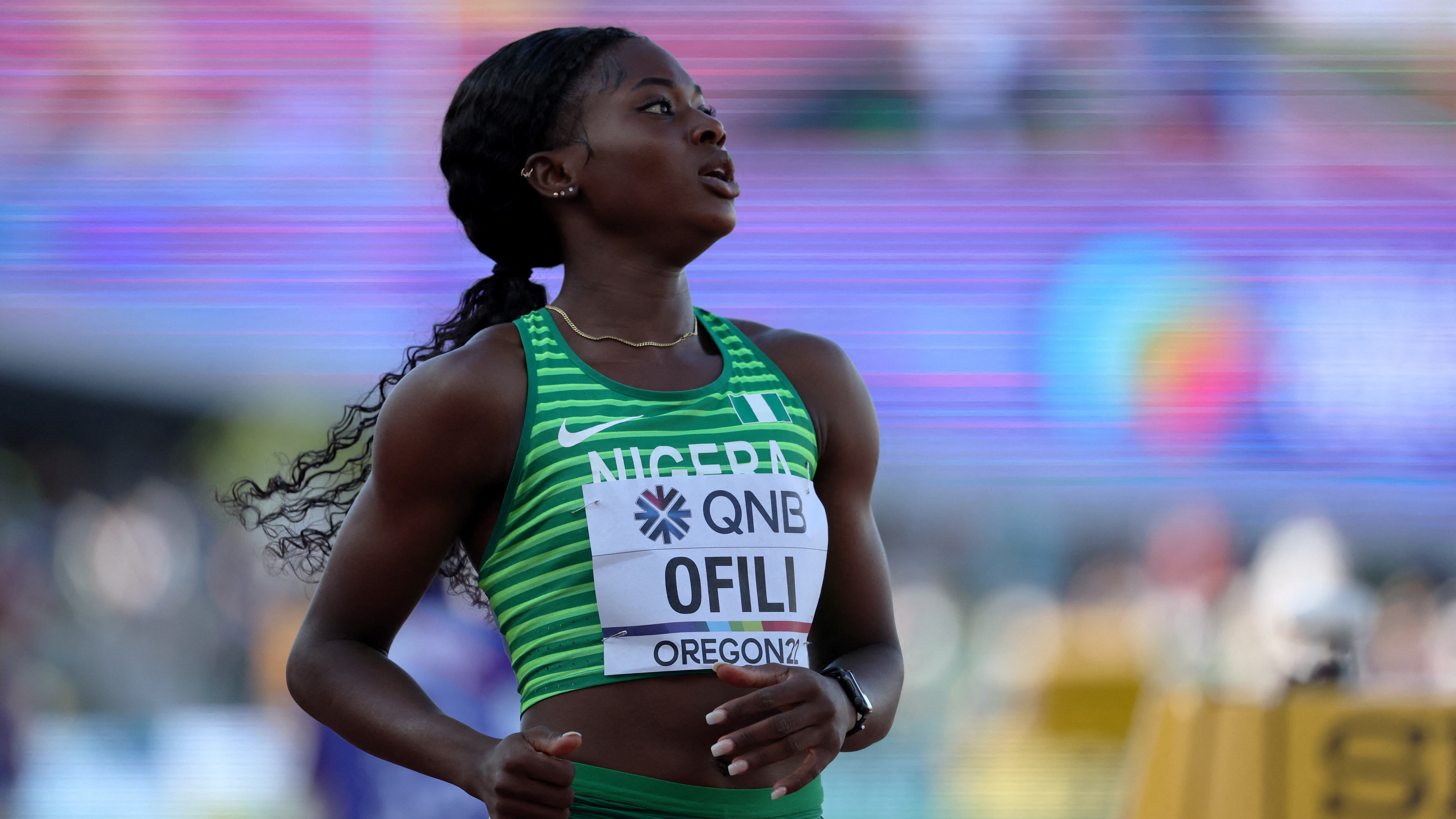 Favour Ofili no podrá competir en los 100 metros (REUTERS/Lucy Nicholson)