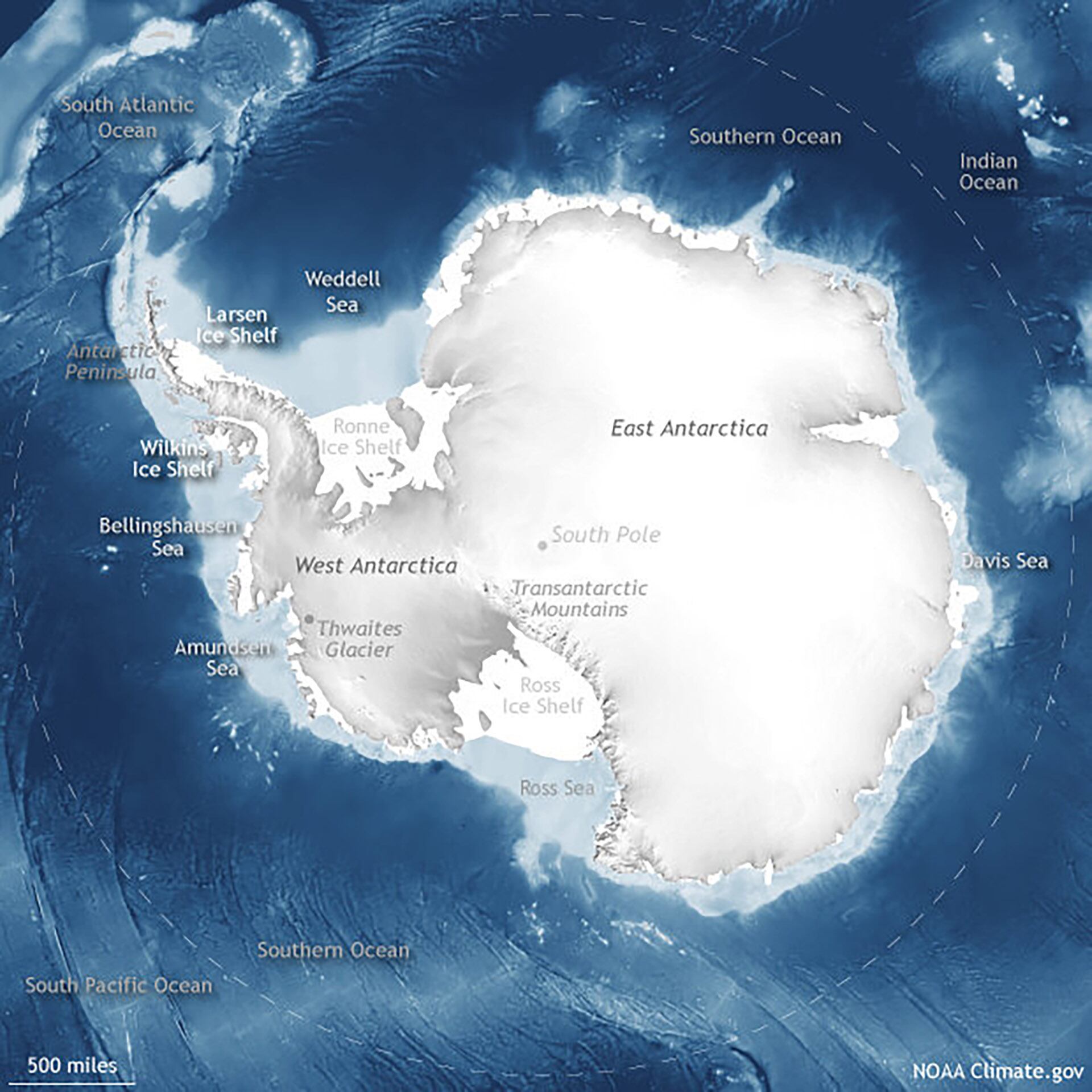 Mapa Antártida