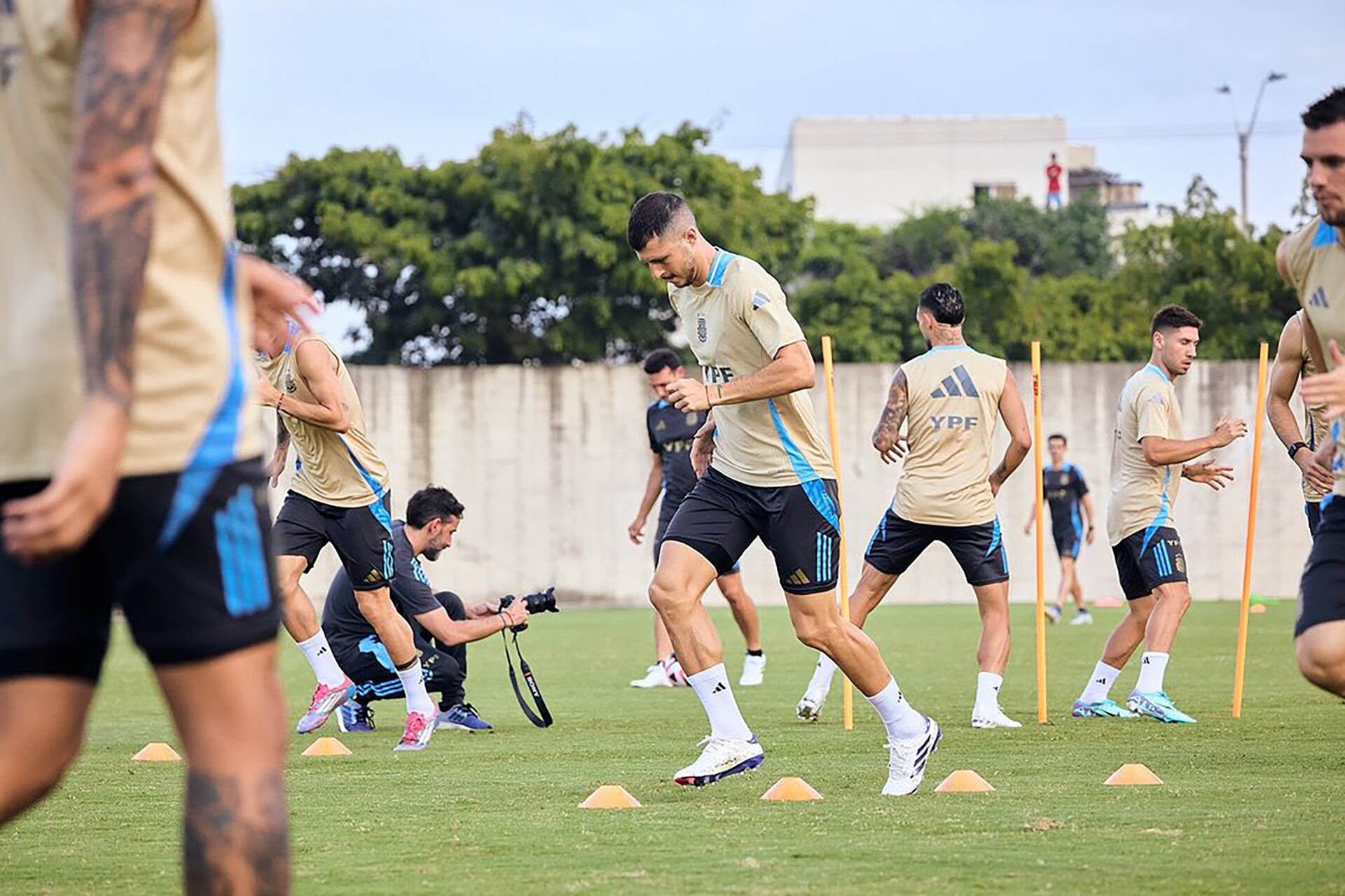 Entrenamiento de la selección argentina