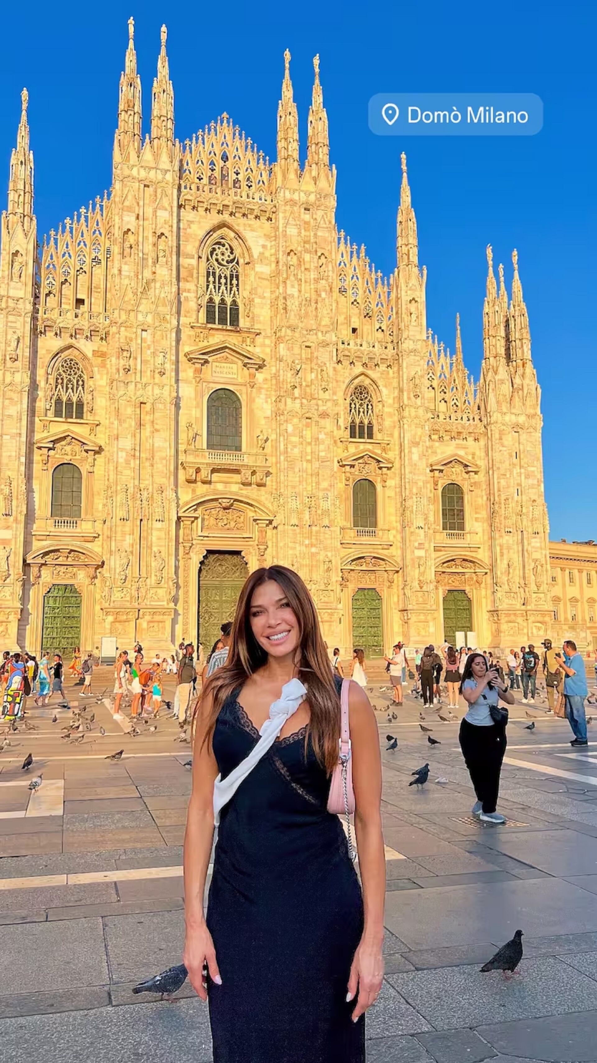 Catherine Fulop en Milan (Foto: Instagram @fulopcatherine)