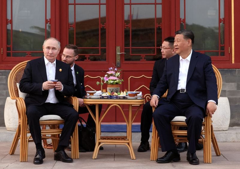 Putin y Xi Jinping (Sputnik/Mikhail Metzel/Pool vía REUTERS)