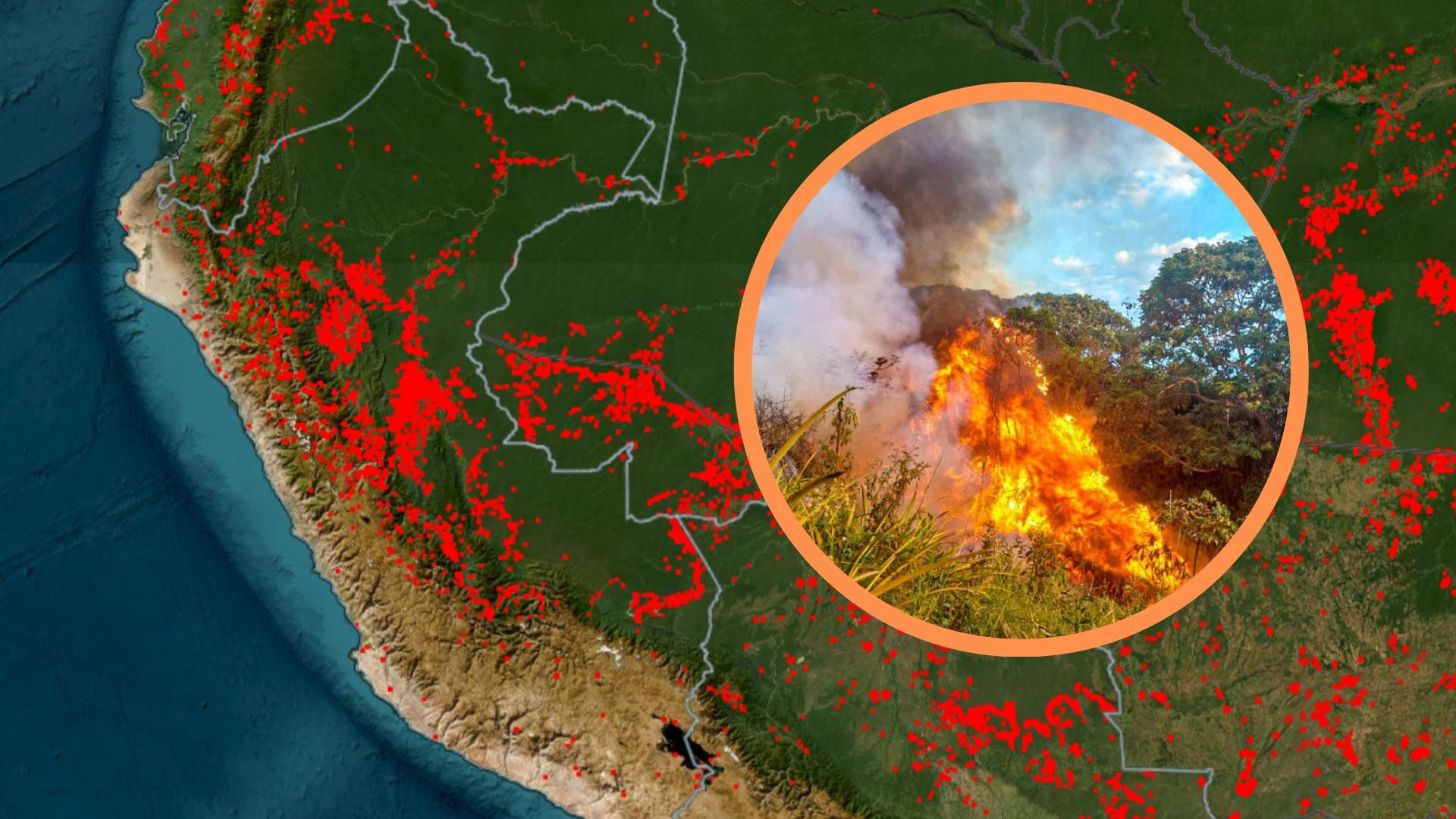 Incendios forestales en Perú