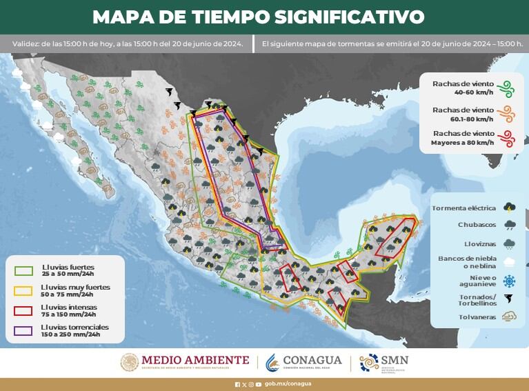 CONAGUA TORMENTA TROPICAL ALBERTO