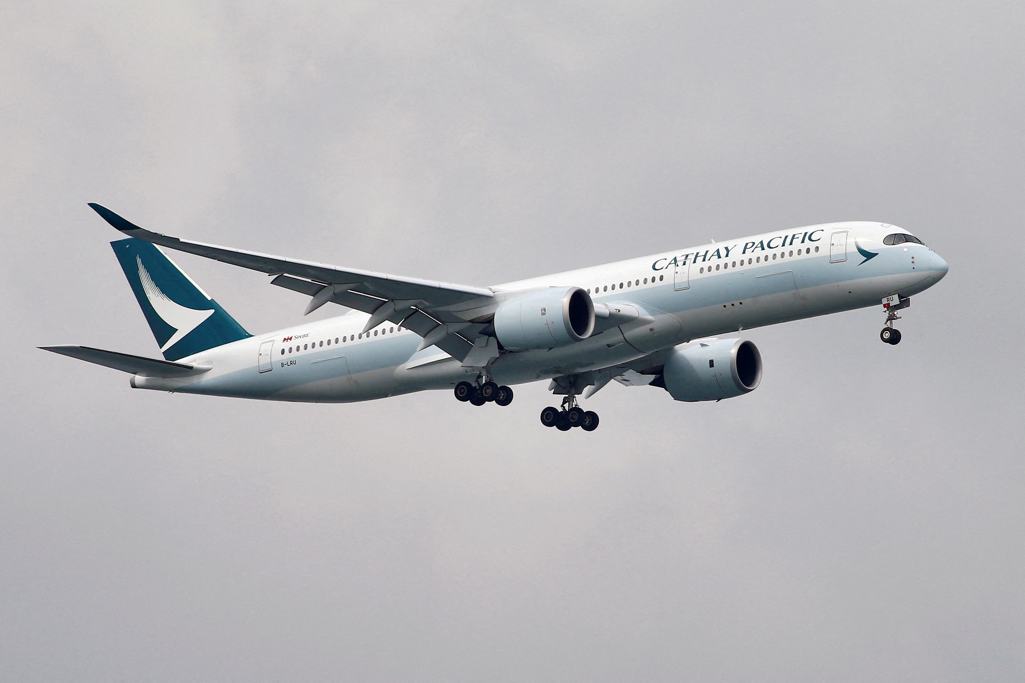 Un avión Airbus A350 de Cathay Pacific (Tim Chong/Reuters)