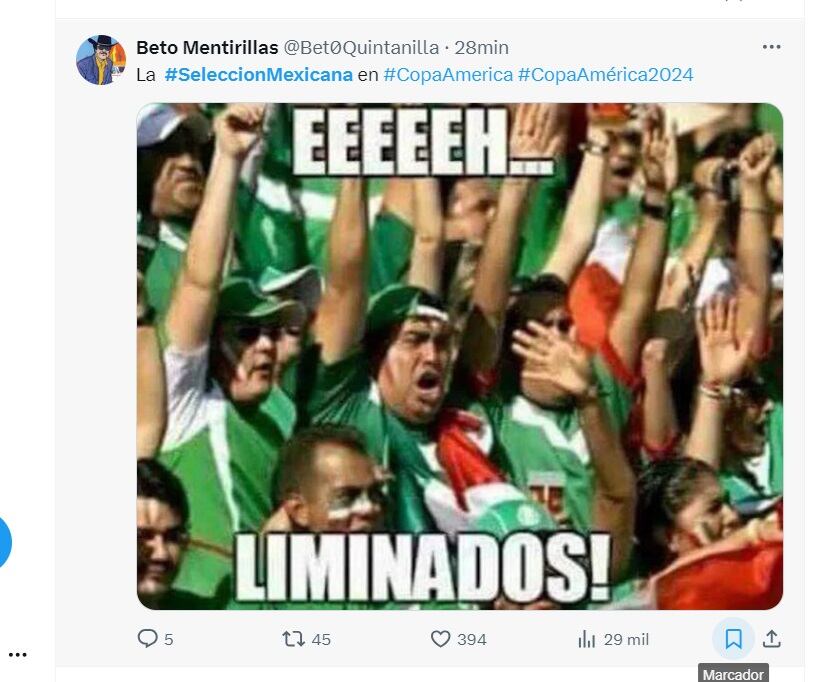 México vs Ecuador eliminados - copa américa memes