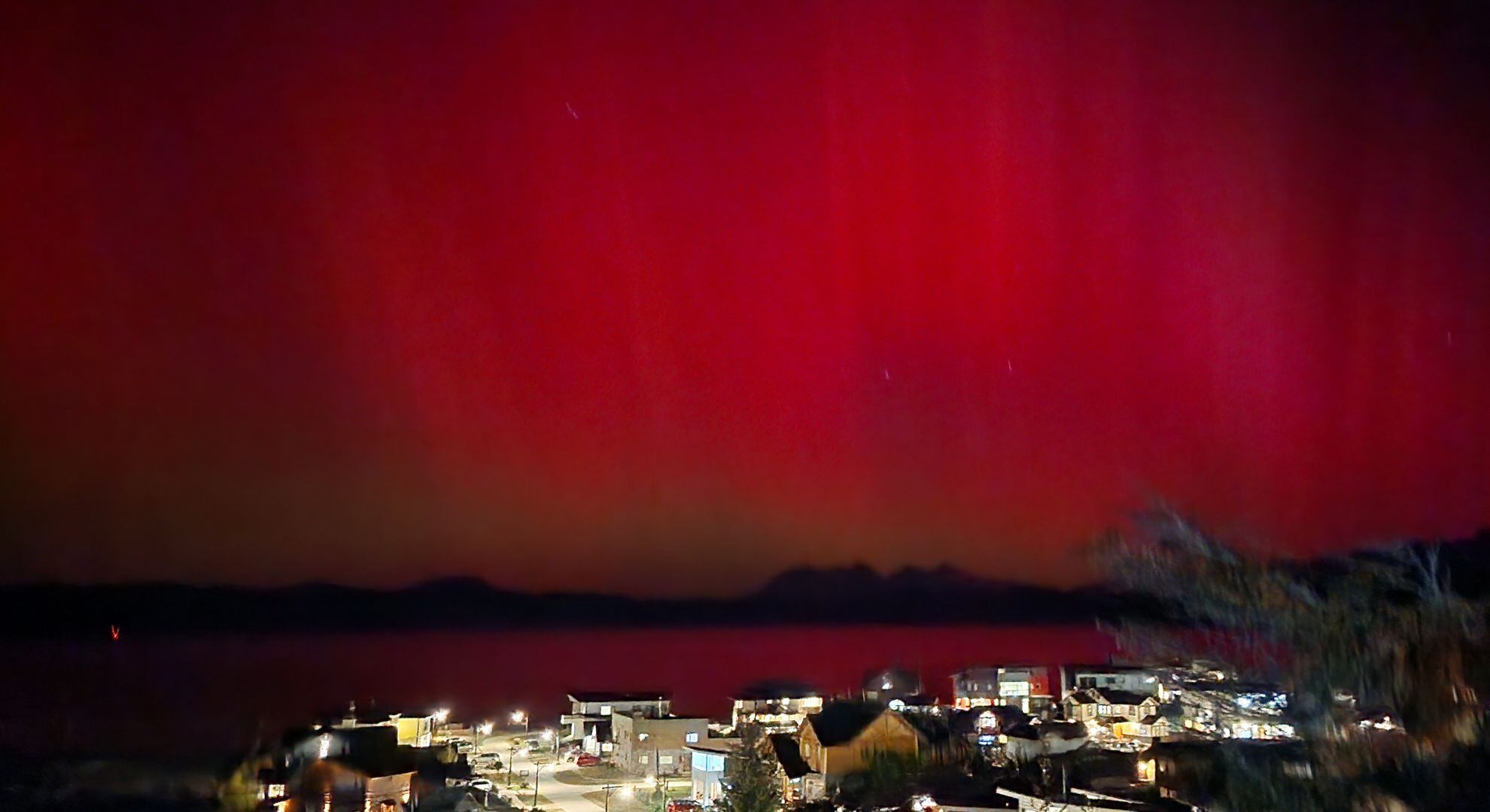 aurora boreal en Ushuaia