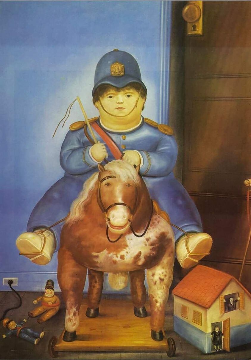 “Pedrito a caballo” es una pintura en honor al hijo de Fernando Botero que murió en un accidente, por lo que él lo consideró su obra maestra - Yuli Metaute/Facebook