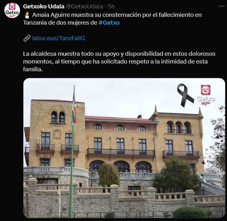 Luto Ayuntamiento de Getxo