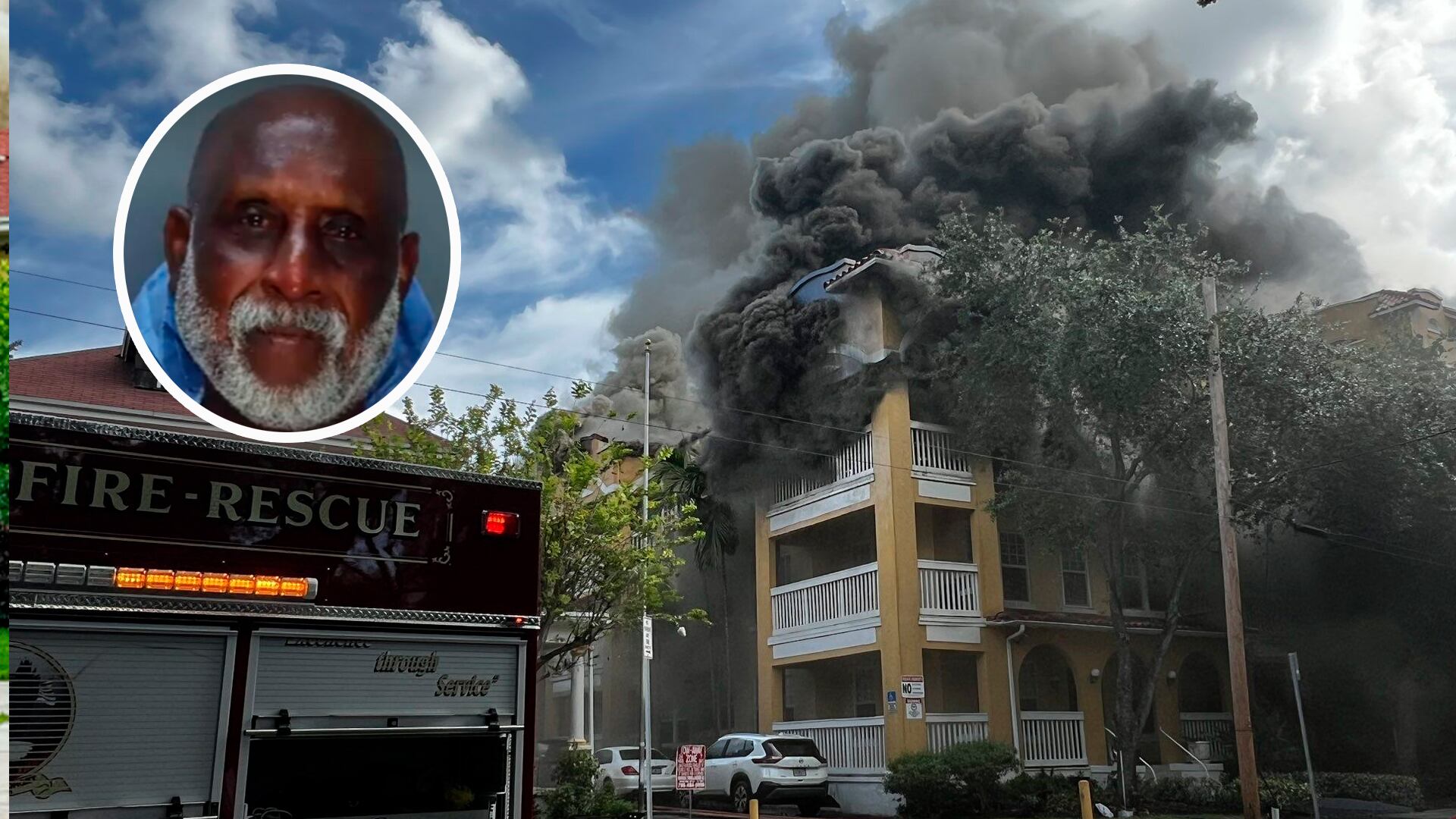 Identifican al sospechoso arrestado por incendio y tiroteo en edificio de Miami