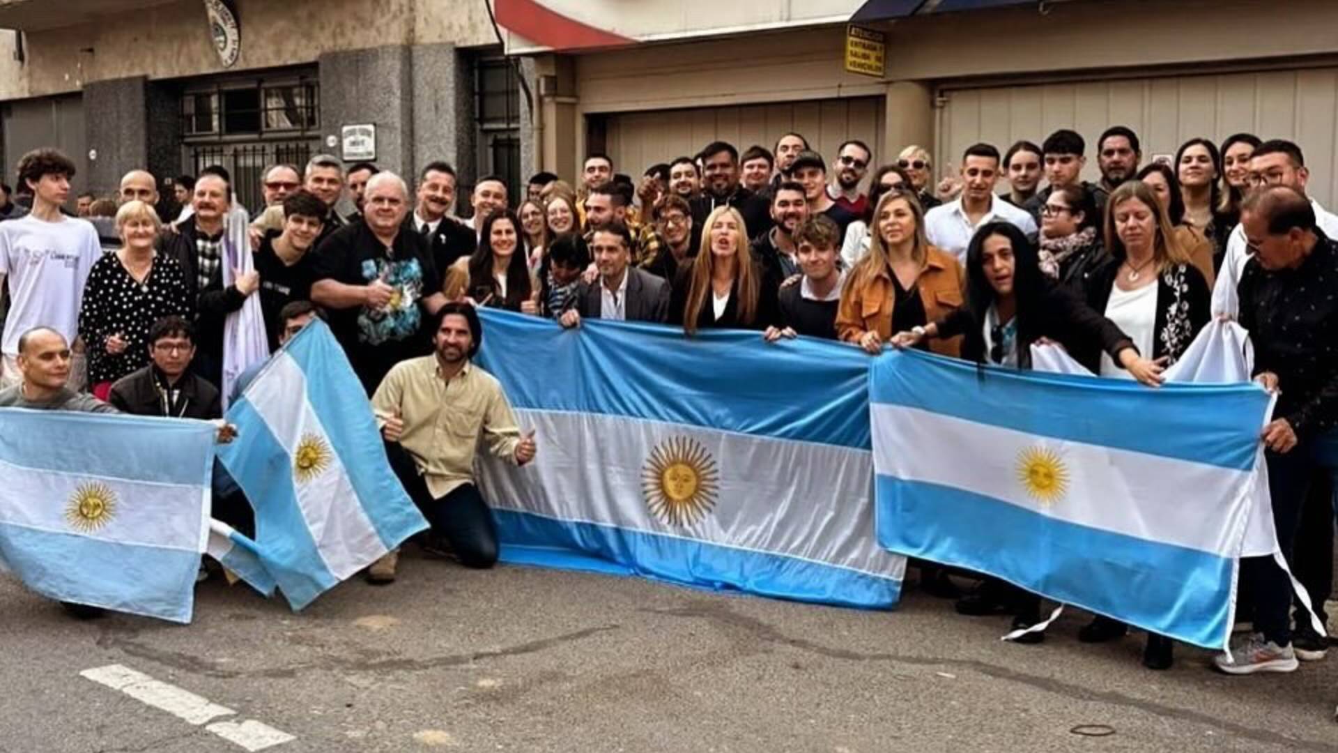 Visita de Karina Milei y Martín Menem a Santa Fe (Foto: @rominadiez.ok)