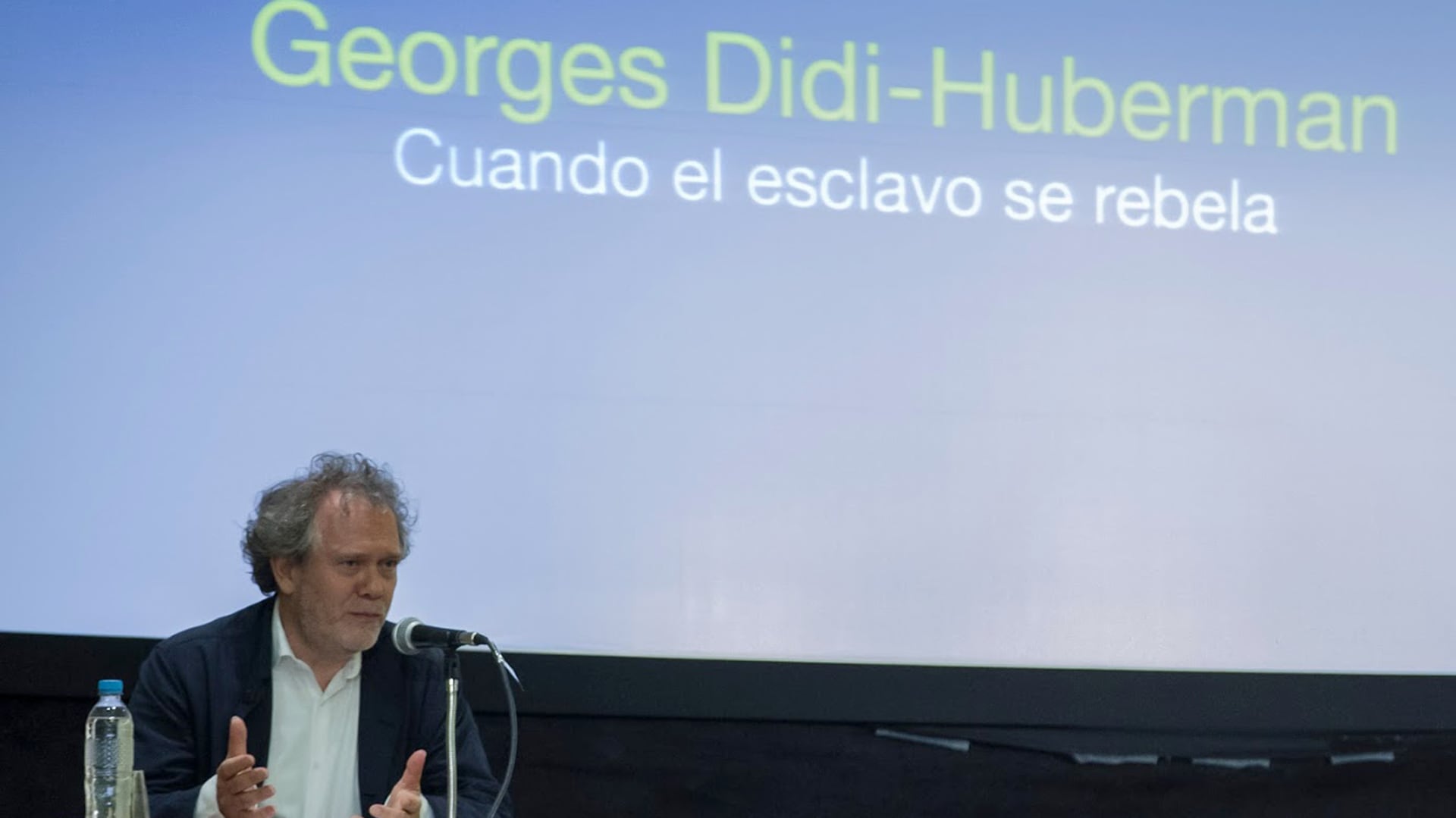 Georges Didi-Huberman en Buenos Aires, en 2017. (Federico Kaplun)