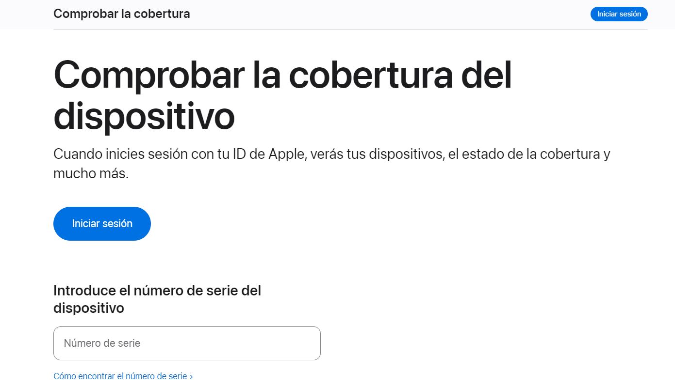 En este portal, el usuario pueden ingresar su serie de IMEI. (Apple)