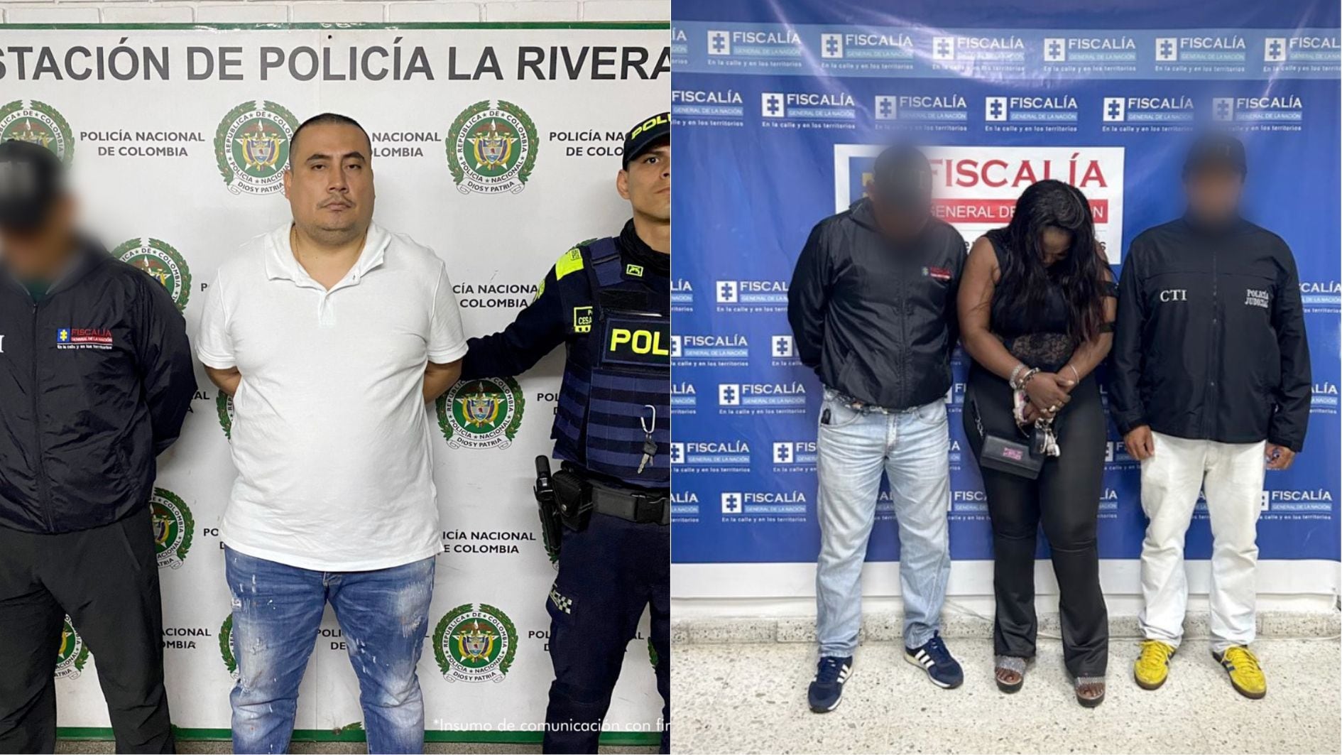 Además de los dos detenidos, otras dos personas habrían sido cómplices del asesinato de Macarena - crédito Fiscalía General de la Nación