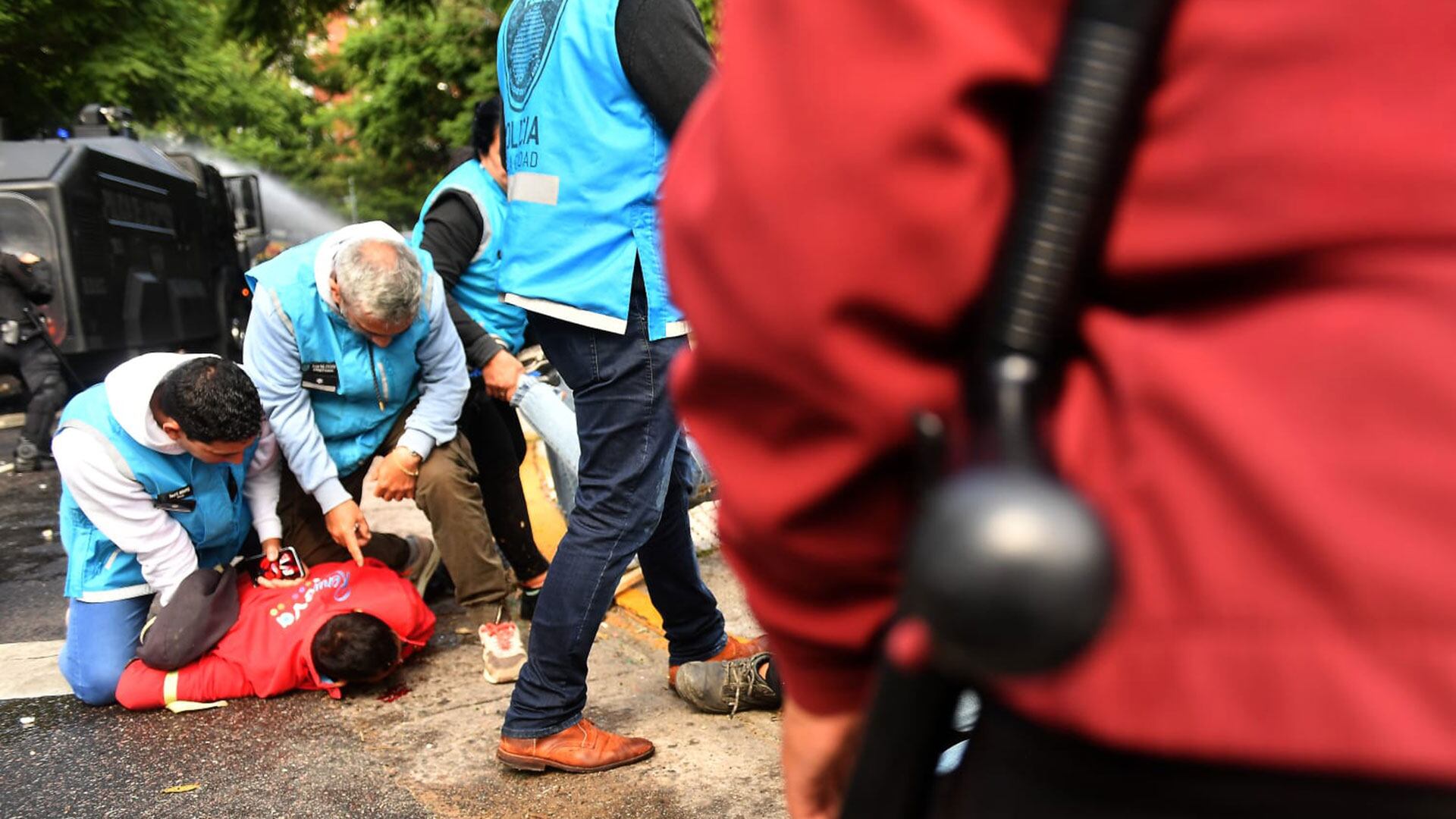 Corte en 9 de Julio - Ex desarrollo social - Movimientos sociales - capital humano incidentes