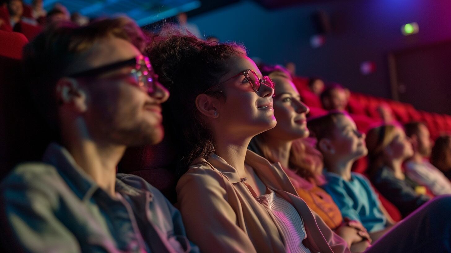 Una familia disfruta de una tarde en el cine, compartiendo risas y aprendizajes con una película educativa y entretenida - (Imagen Ilustrativa Infobae)