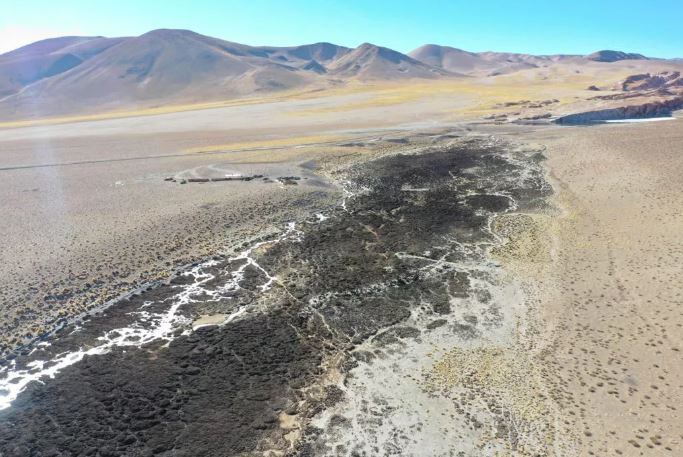 El cauce seco del Río Los Patos