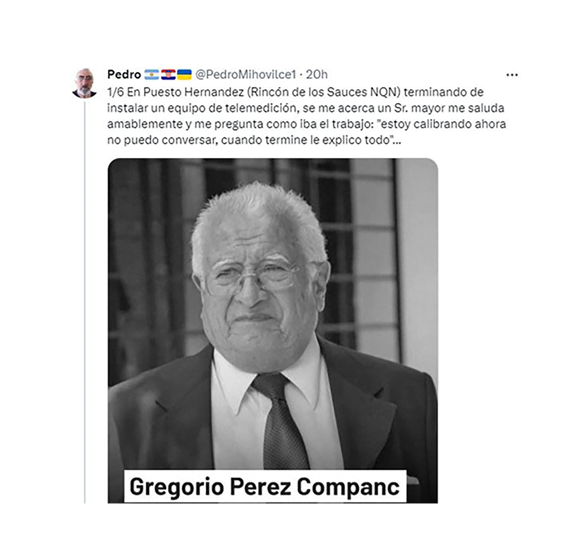 Perez Companc tuit