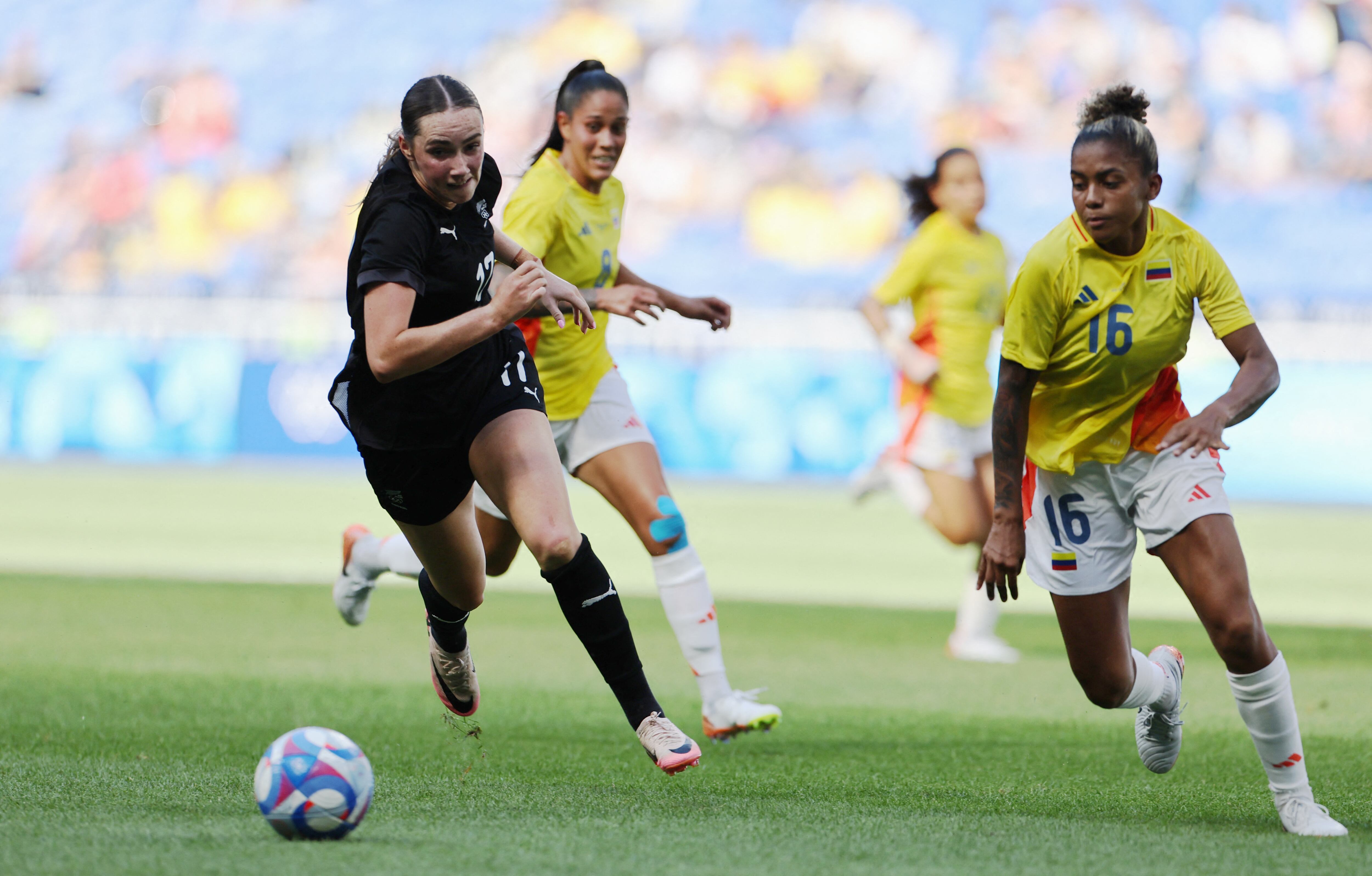 Colombia maneja el partido ante Nueva Zelanda en la segunda fecha del Grupo A - crédito REUTERS/Nir Elias