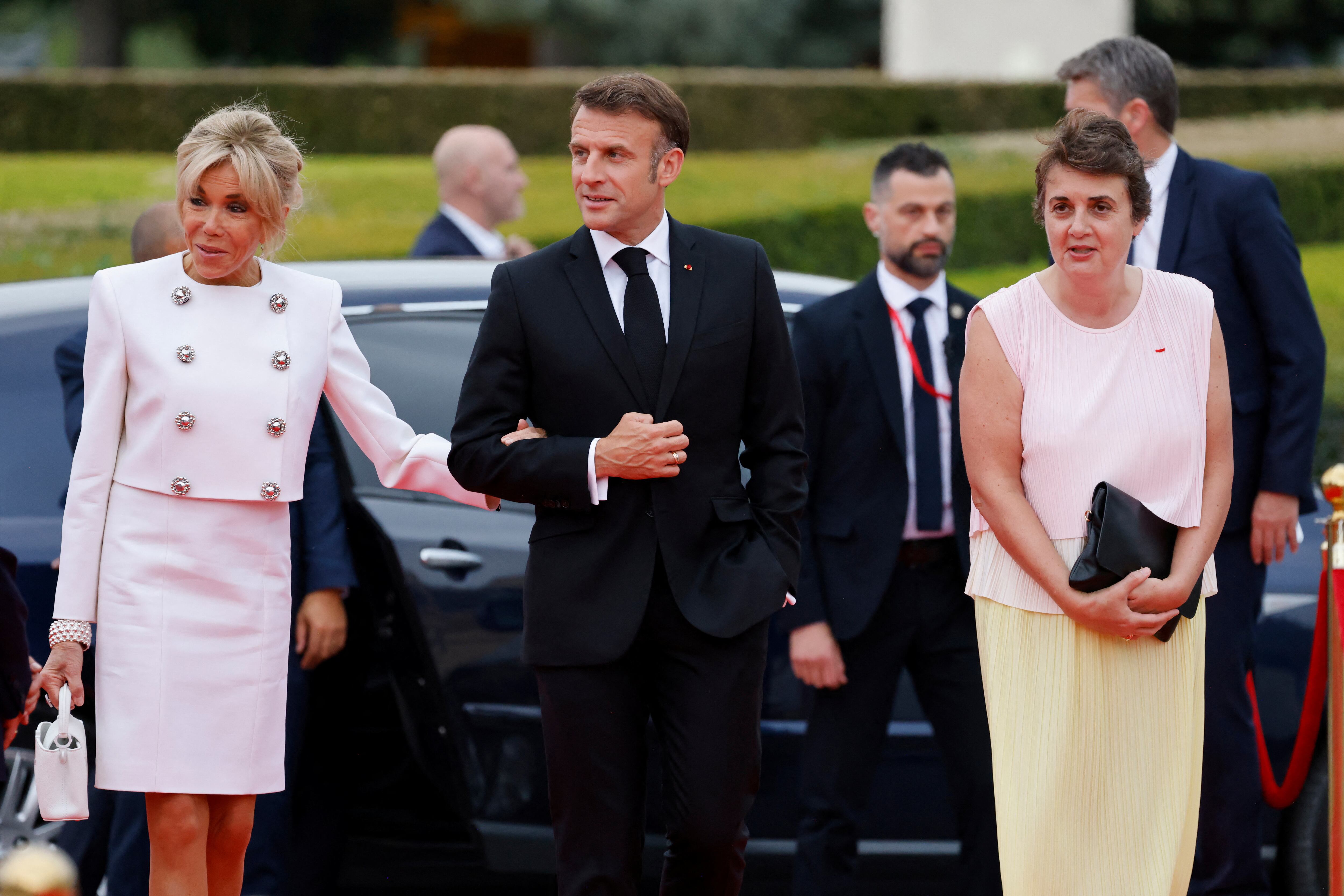 El presidente francés, Emmanuel Macron, y su esposa Brigitte (Foto: Ludovic Marin/Pool via REUTERS)