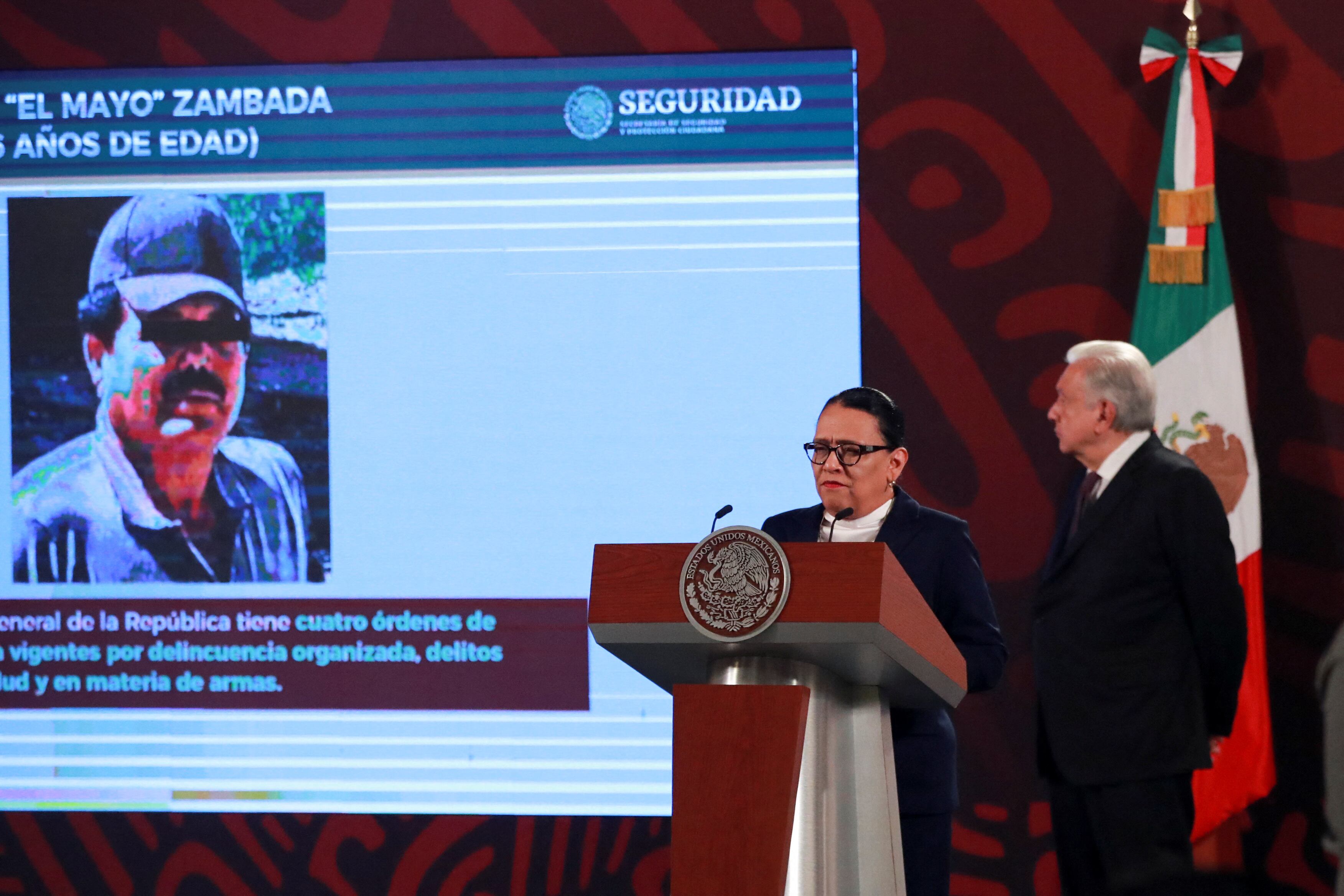 Rosa Icela habló sobre la captura de El Mayo Zambada. (Foto: Reuters)