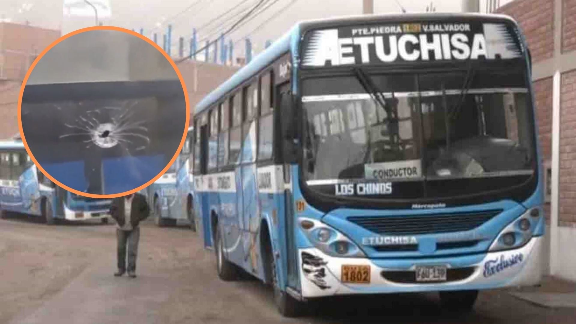 Nuevo atentado contra bus de 'El Chino' en Los Olivos. (Composición Infobae - Foto Andina)