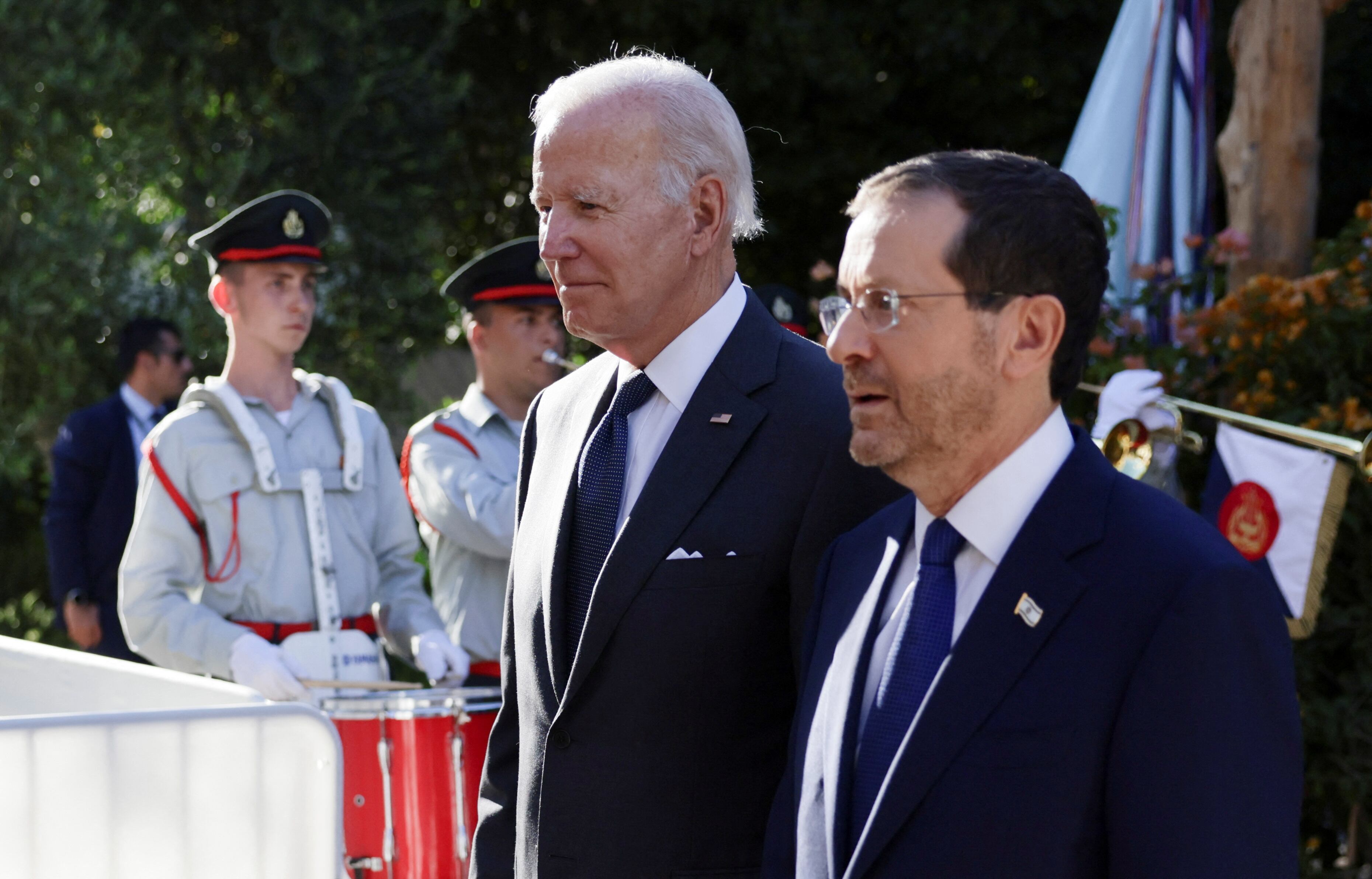 También el presidente israelí, Isaac Herzog, agradeció el domingo a Joe Biden su apoyo durante décadas “al pueblo israelí” (REUTERS/Evelyn Hockstein)