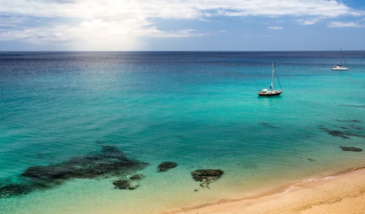 Una de las playas de la isla de Fuerteventura