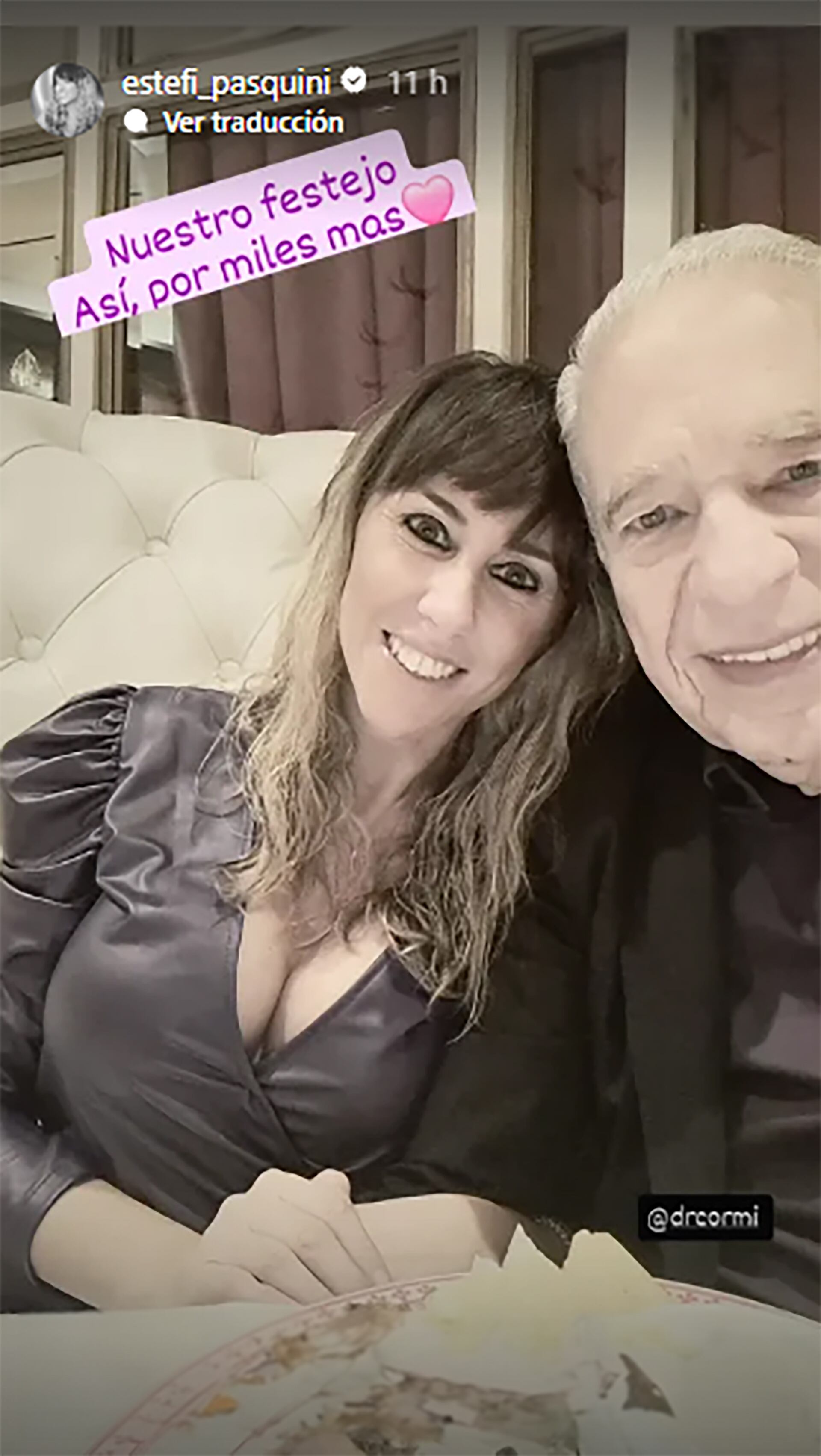 El romántico cumpleaños de Alberto Cormillot y su esposa Estefanía Pasquini