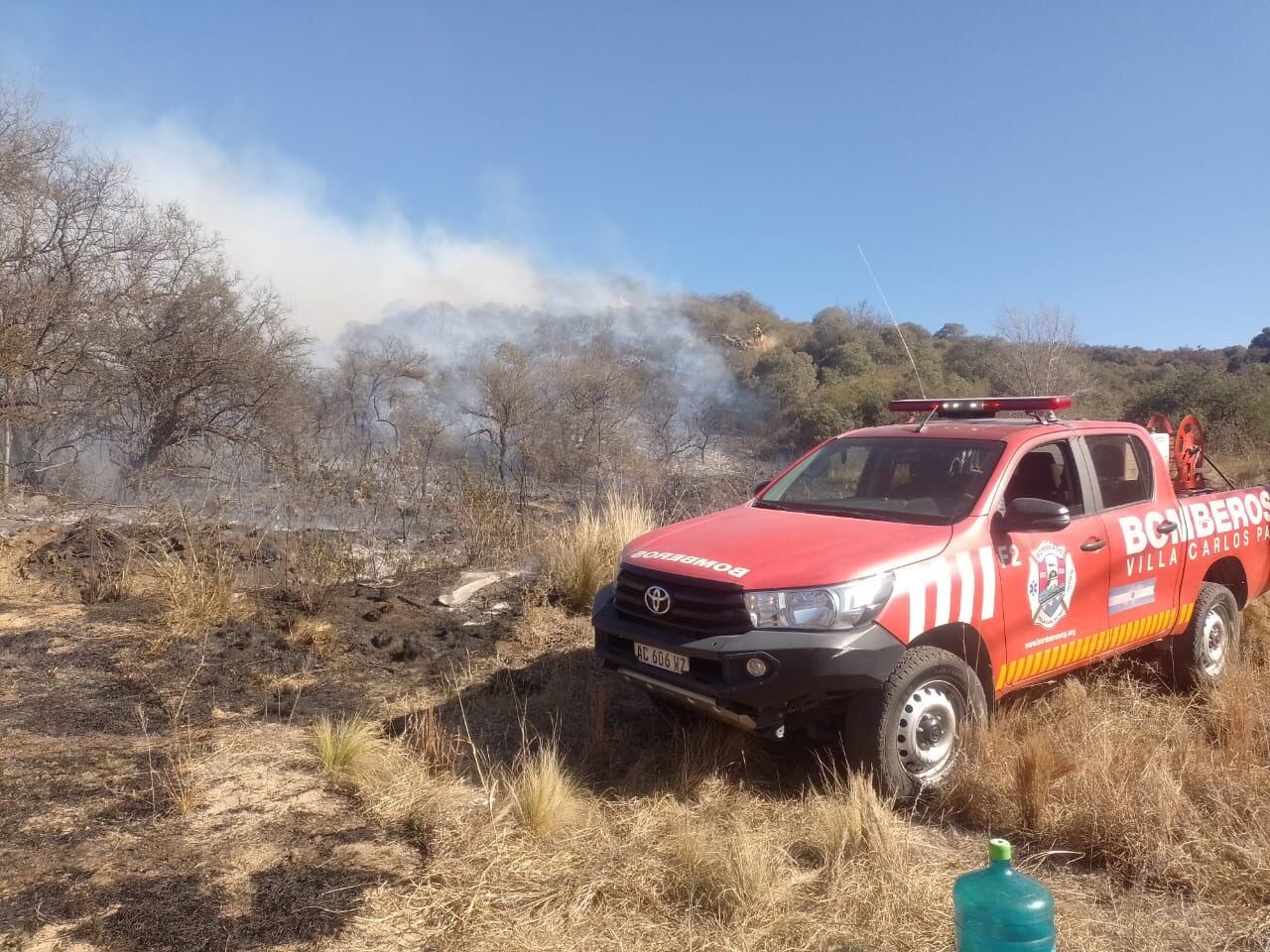 incendio forestal en El Durazno Córdoba