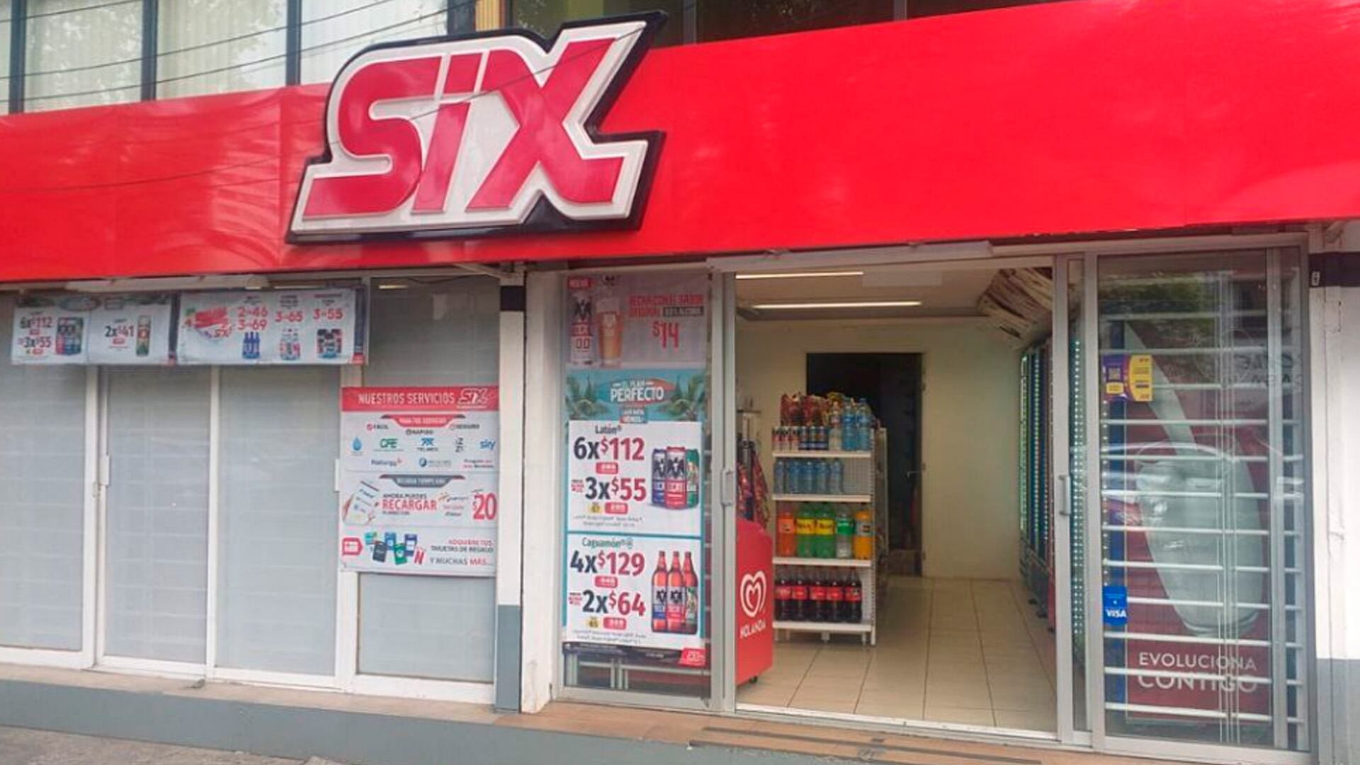 Cierre de sucursales de la tienda six por inseguridad