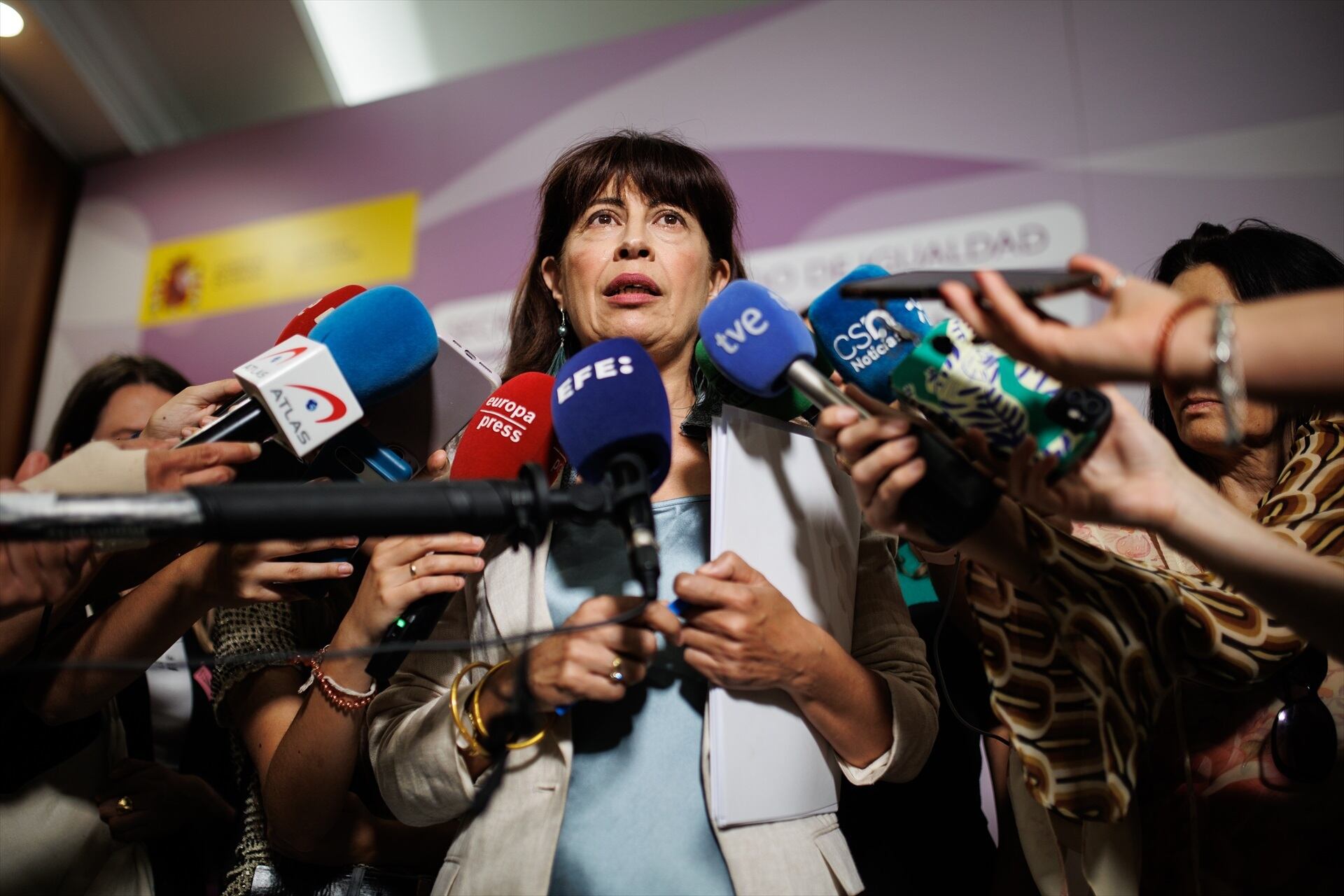 La ministra de Igualdad, Ana Redondo. (Alejandro Martínez Vélez / Europa Press)