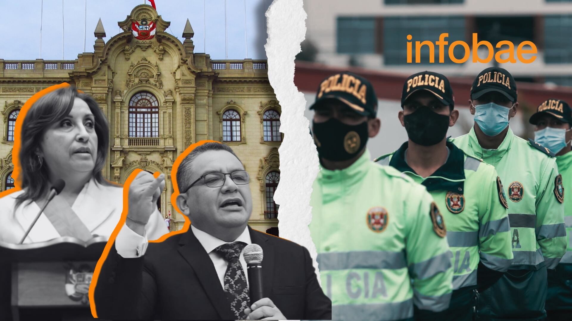 Expertos en seguridad ciudadana coinciden en que actualmente hay una crisis de inseguridad ciudadana en el Perú y que la presidenta Dina Boluarte carece de liderazgo para revertir la situación en la que se encuentra el país. (Foto: Composición - Infobae/Renato Silva/Andina/Presidencia Perú)