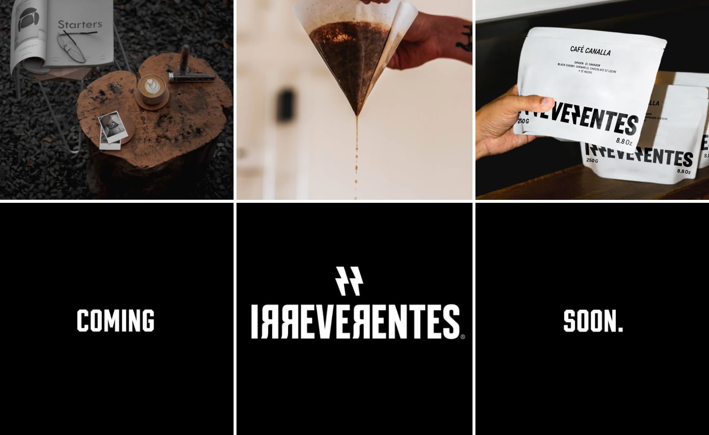 Perfil de Instagram de 'Irreverentes', la marca de café de Marcos Llorente (@irreverentescafe, Instagram)