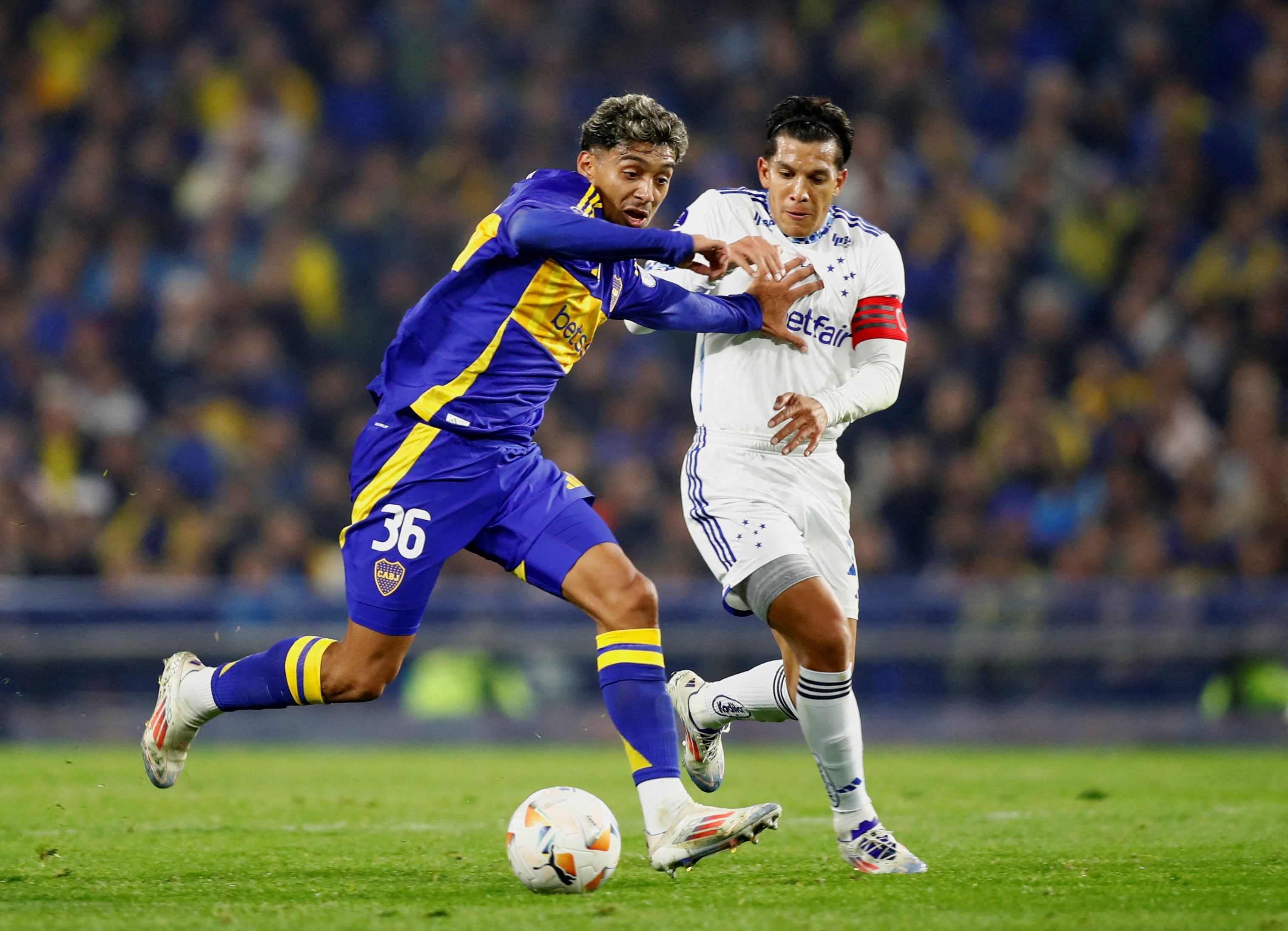 Cristian Medina, titular indiscutido para Diego Martínez en Boca (REUTERS/Cristina Sille)