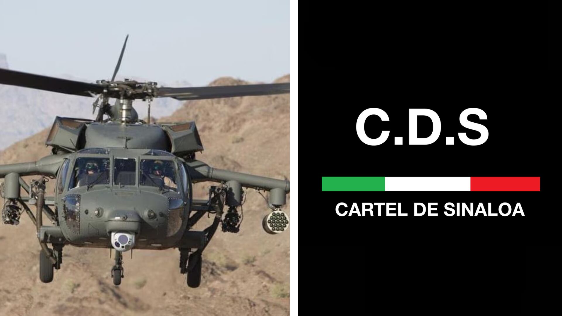 Los helicópteros con los que las autoridades enfrentarán al Cártel de Sinaloa