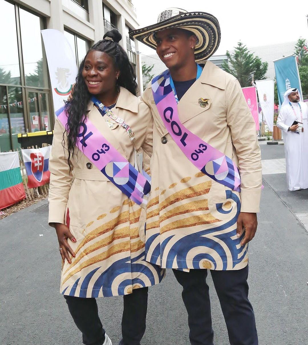 Así lucirán los atletas colombiano en el desfile inaugural de los Juegos Olímpicos en París - crédito Comité Olímpico Colombiano/ Instagram