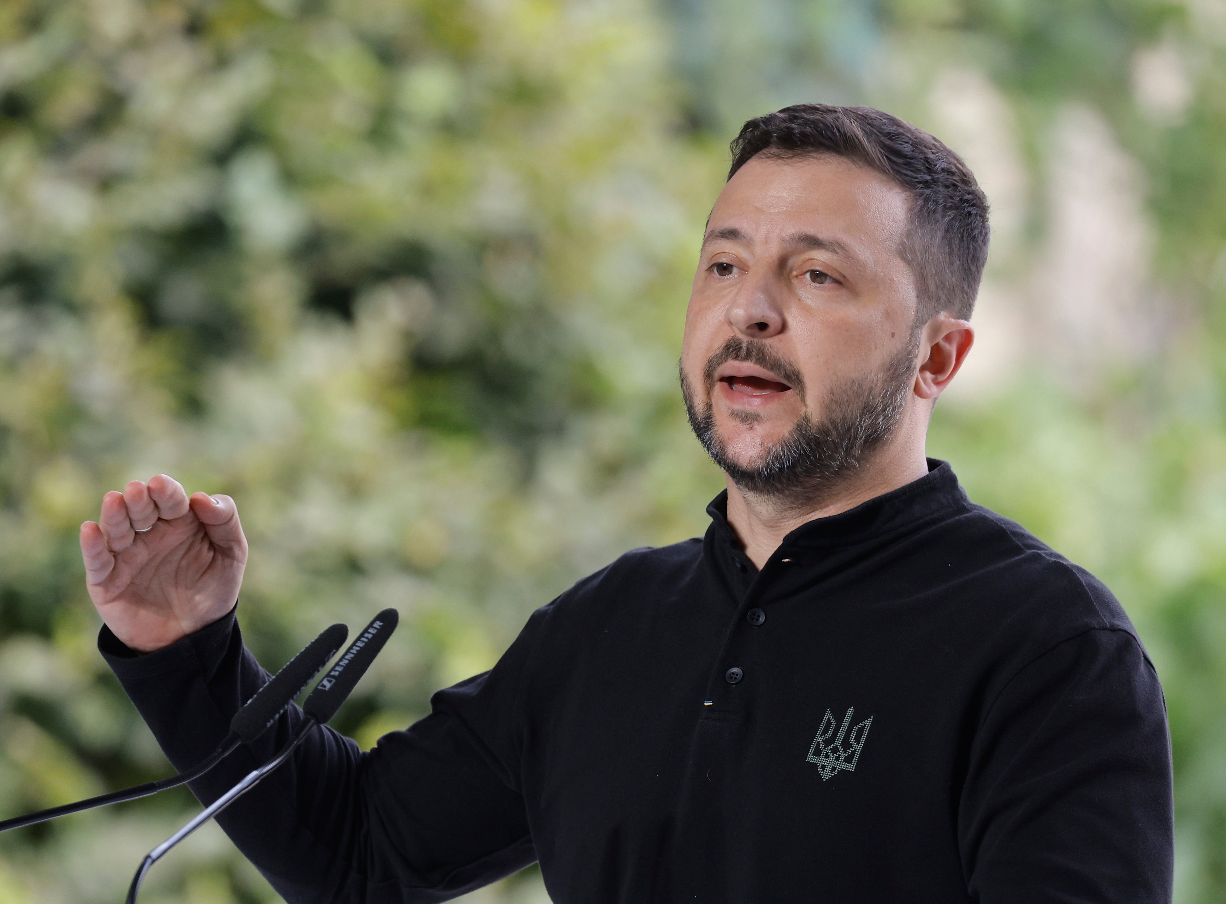 El presidente ucraniano, Volodimir Zelensky (EFE/EPA/SERGÉI DOLZHENKO)
