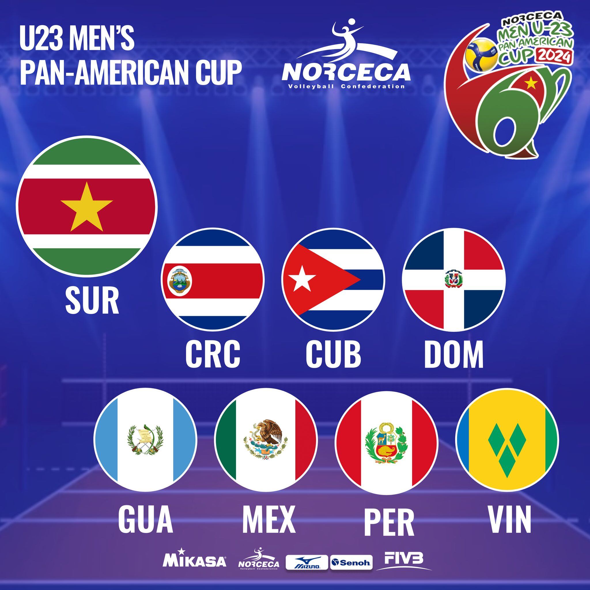 Perú será una de las ocho selecciones que competirán en la Copa Panamericana Sub 23 de vóley.