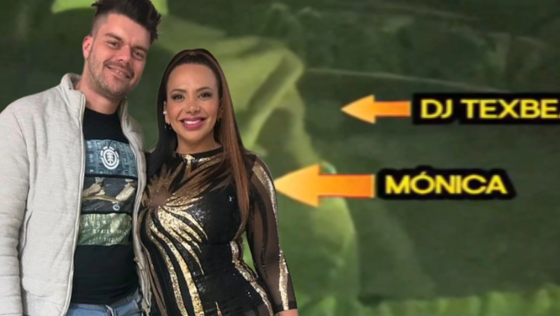 Mónica Cabrejos fue captada con DJ de Magaly Medina. Composición Infobae Perú