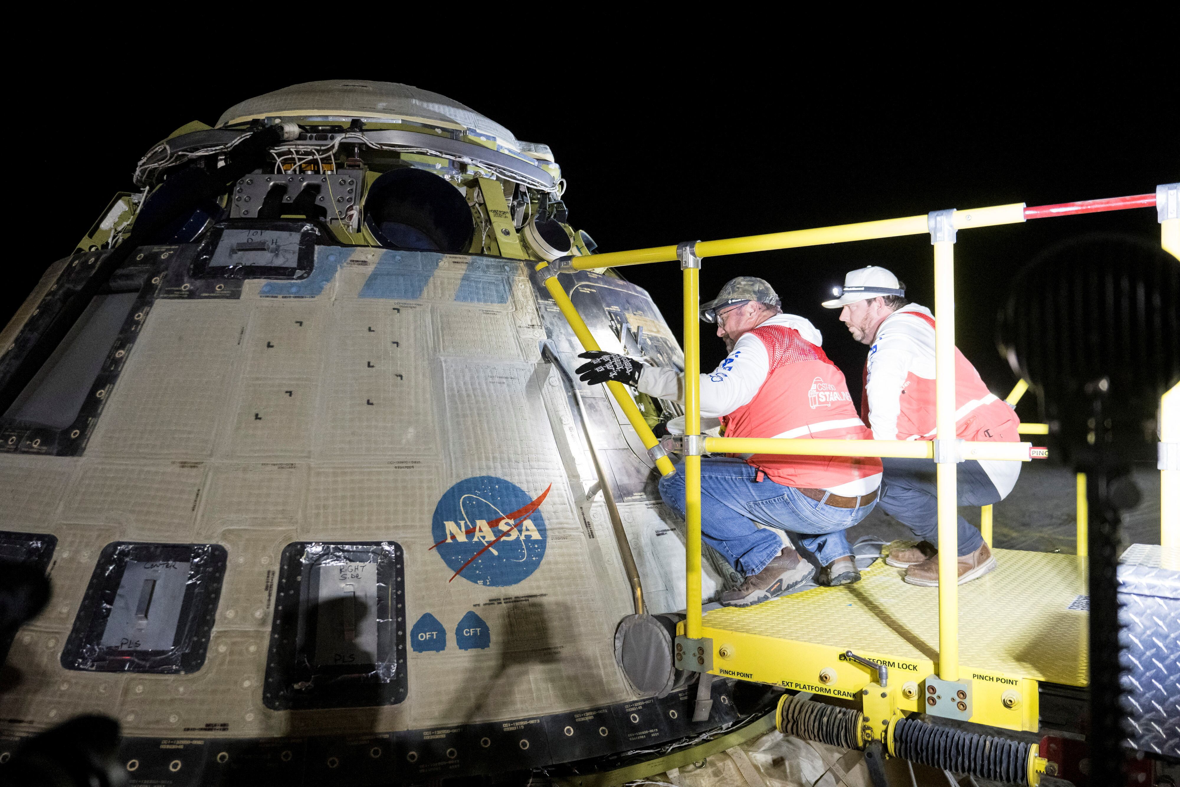 El aterrizaje de Starliner fue calificado como exitoso, aunque no estuvo exento de problemas. (NASA/Aubrey Gemignani)