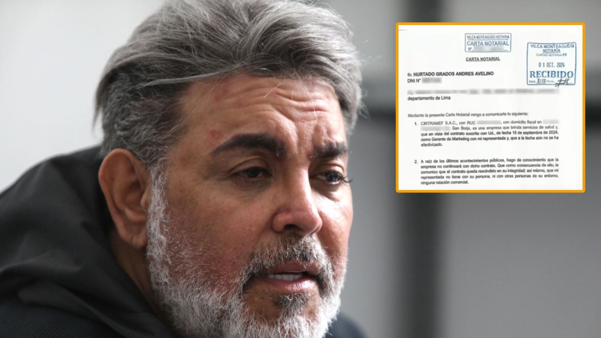 Empresa cancela contrato con Andrés Hurtado tras su solicitud de llevar proceso en libertad. (Captura: Magaly TV La Firme)