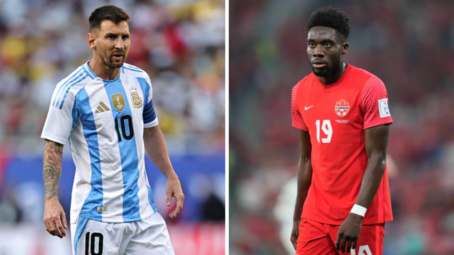 Leo Messi sostendrá un nuevo cruce con Alphonse Davies en CA2024. - Crédito: Difusión