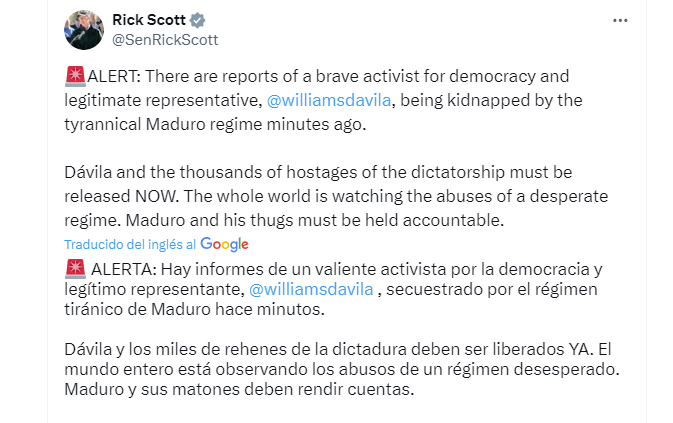 La dura advertencia de Brian Nichols al régimen de Nicolás Maduro por la escala de la violencia militar en Venezuela