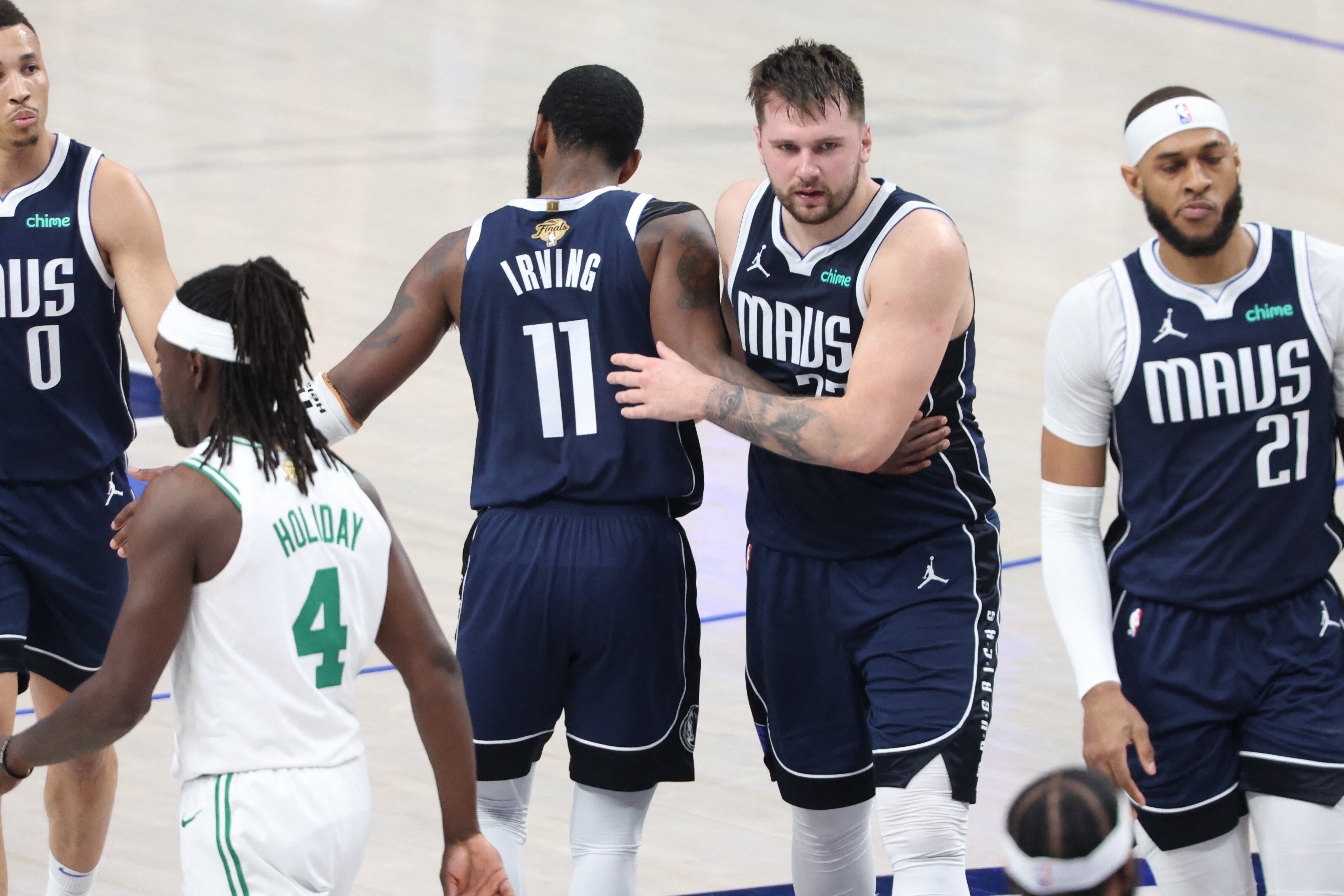 Luka Doncic le dio vida a Dallas Mavericks en la serie final de la NBA (Kevin Jairaj-USA TODAY Sports)